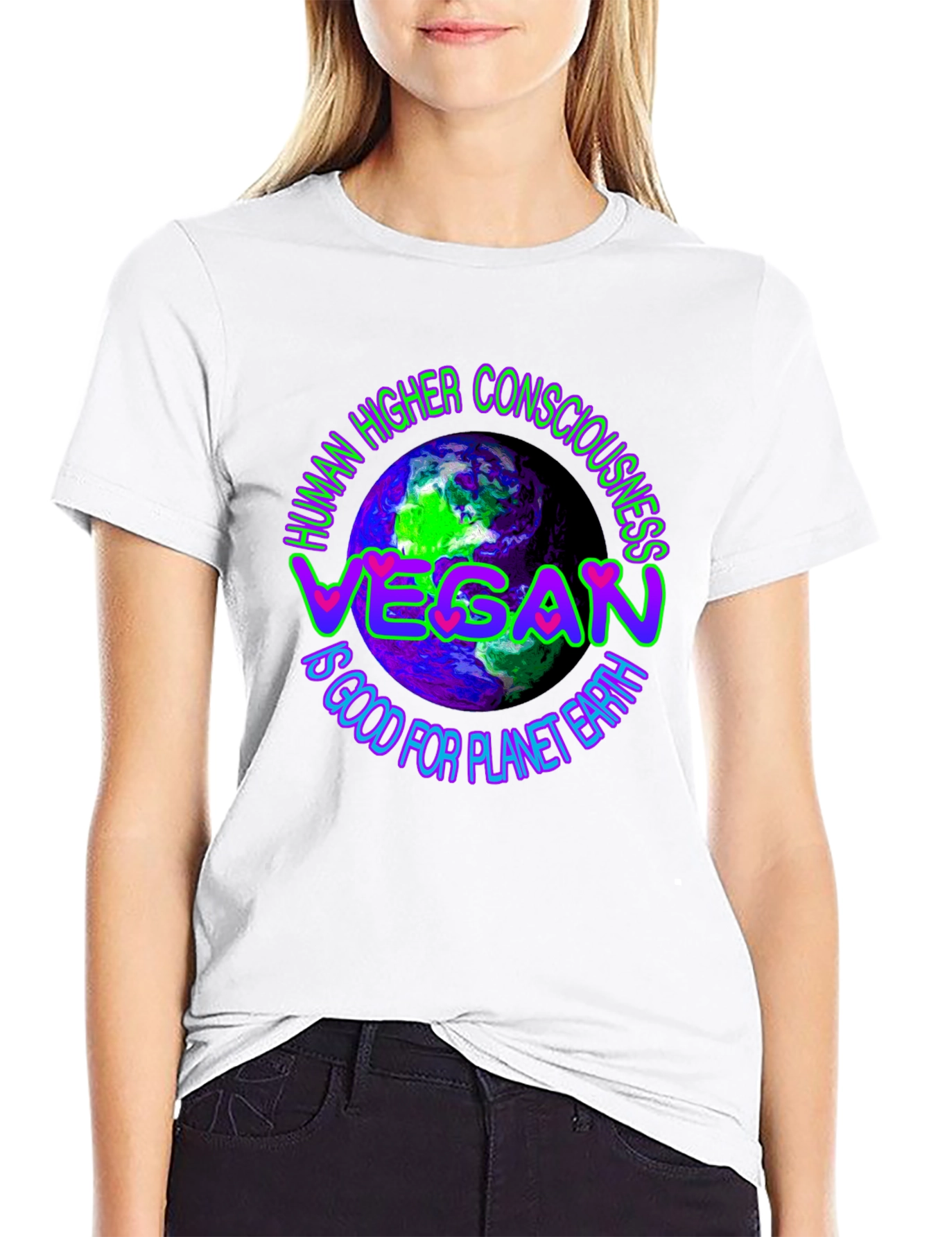 Camiseta Vegana: Conciencia y Planeta Tierra