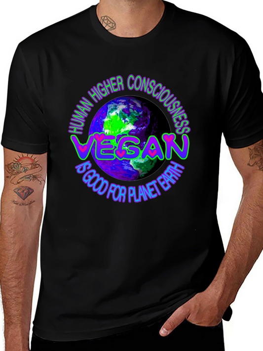 Camiseta Vegana: Conciencia y Planeta Tierra