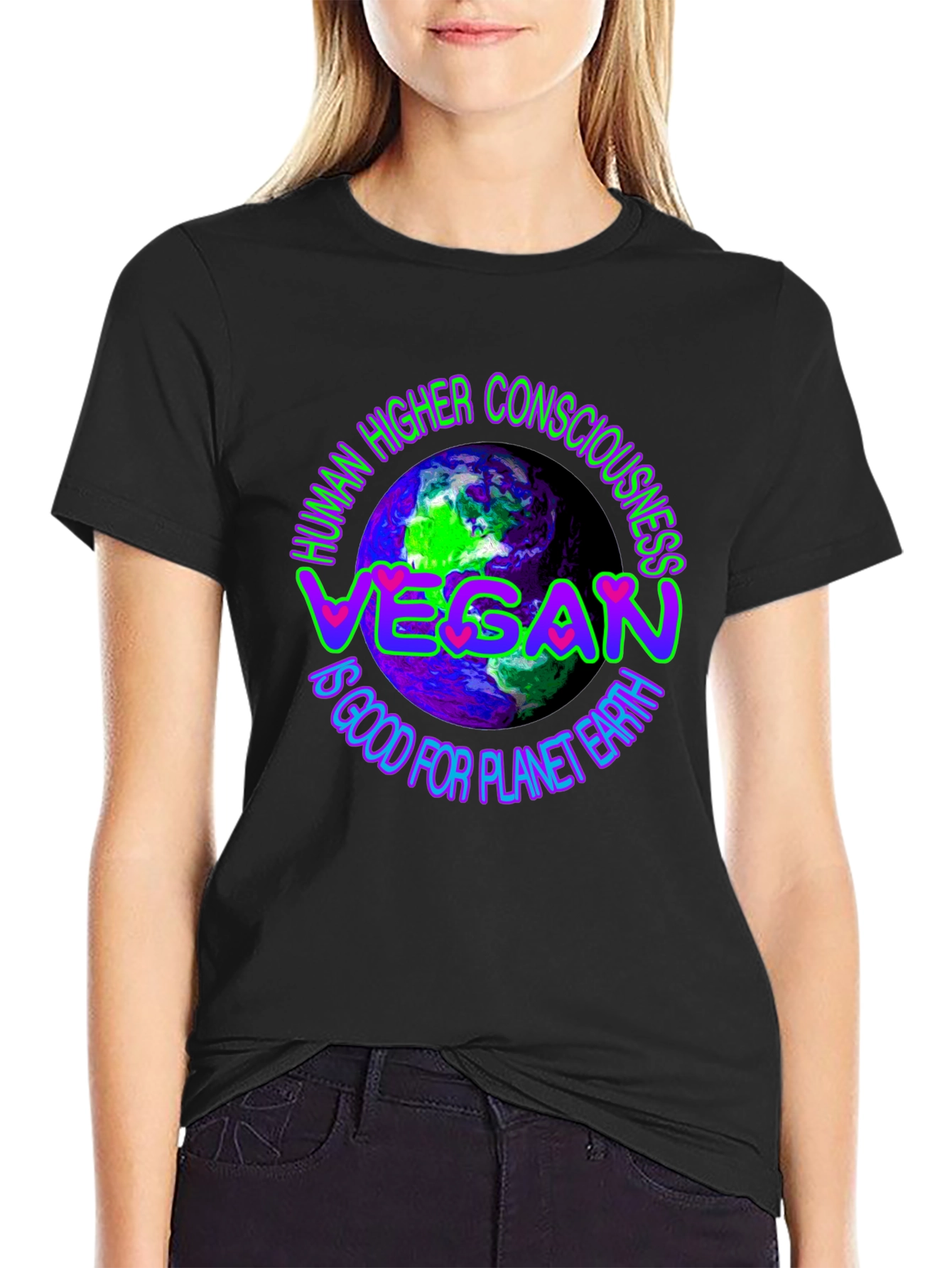 Camiseta Vegana: Conciencia y Planeta Tierra