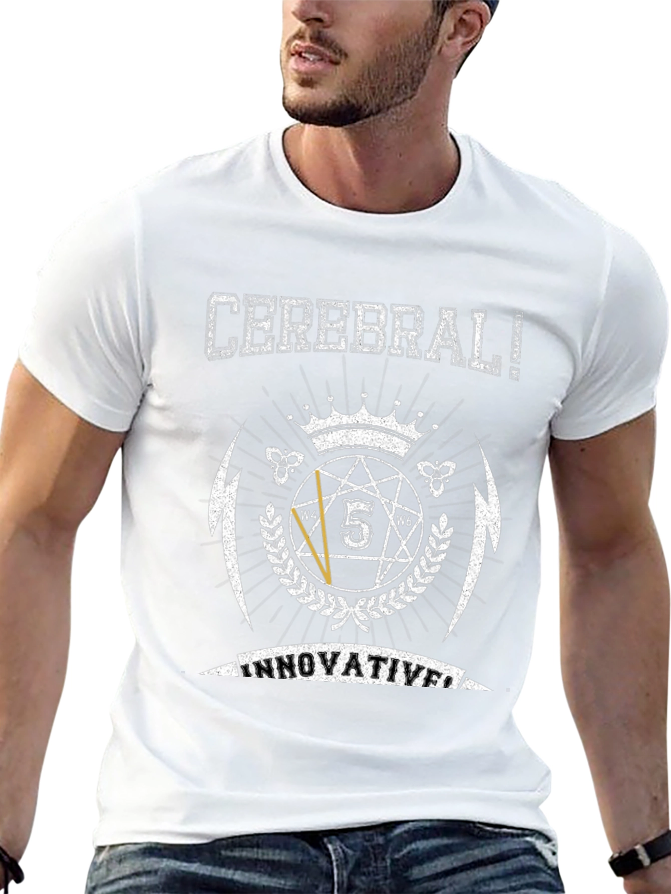 Camiseta Negra: Diseño Cerebral Innovador