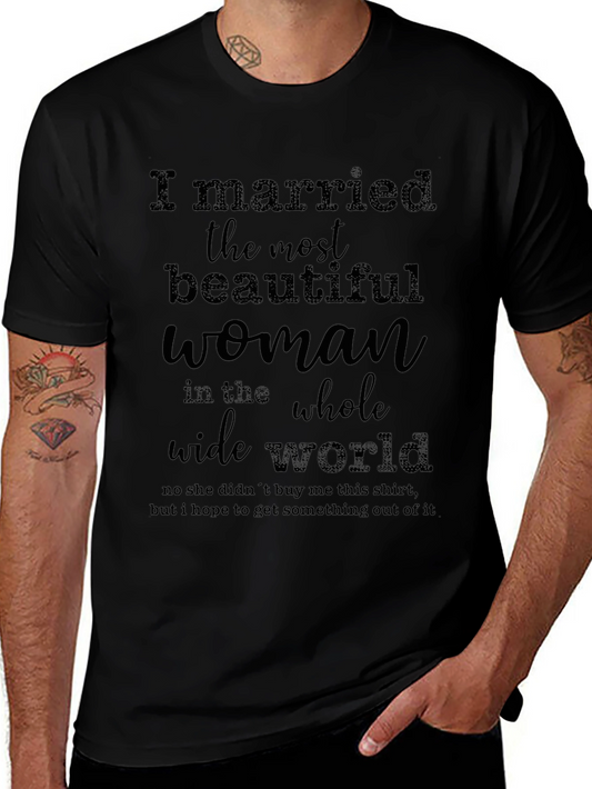 Camiseta Hombre: La Mujer Más Bella del Mundo