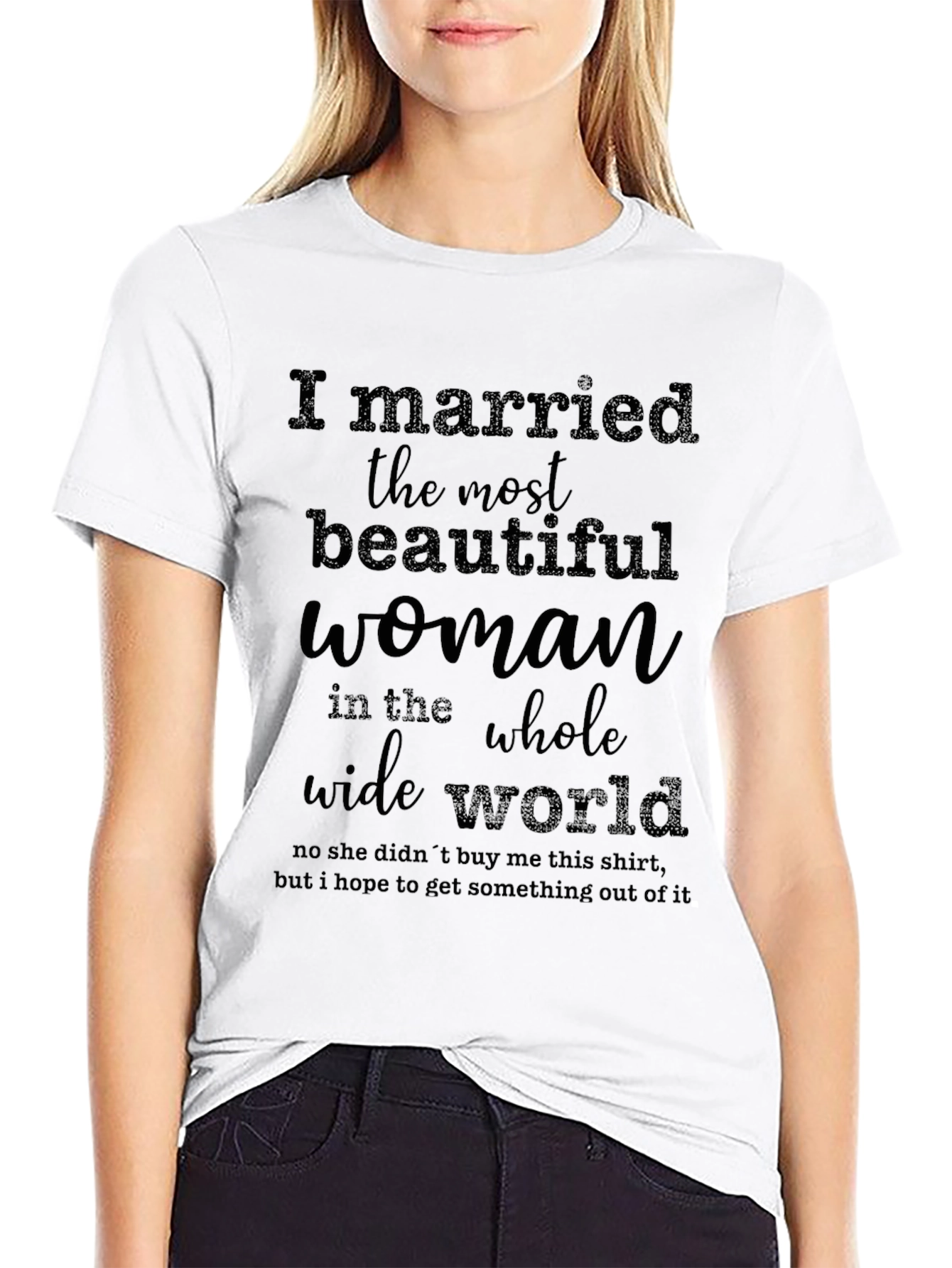 Camiseta Hombre: La Mujer Más Bella del Mundo