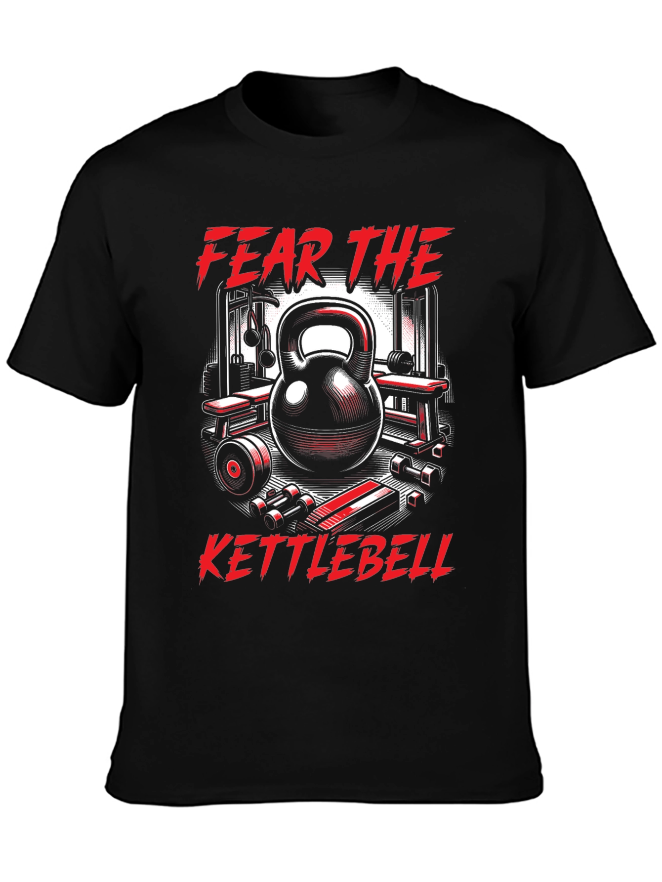 Camiseta Fitness Fear The Kettlebell