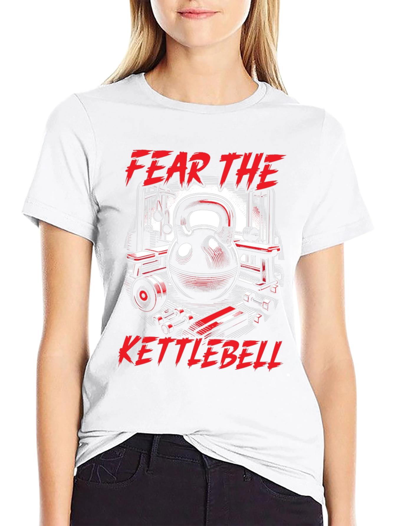 Camiseta Fitness Fear The Kettlebell