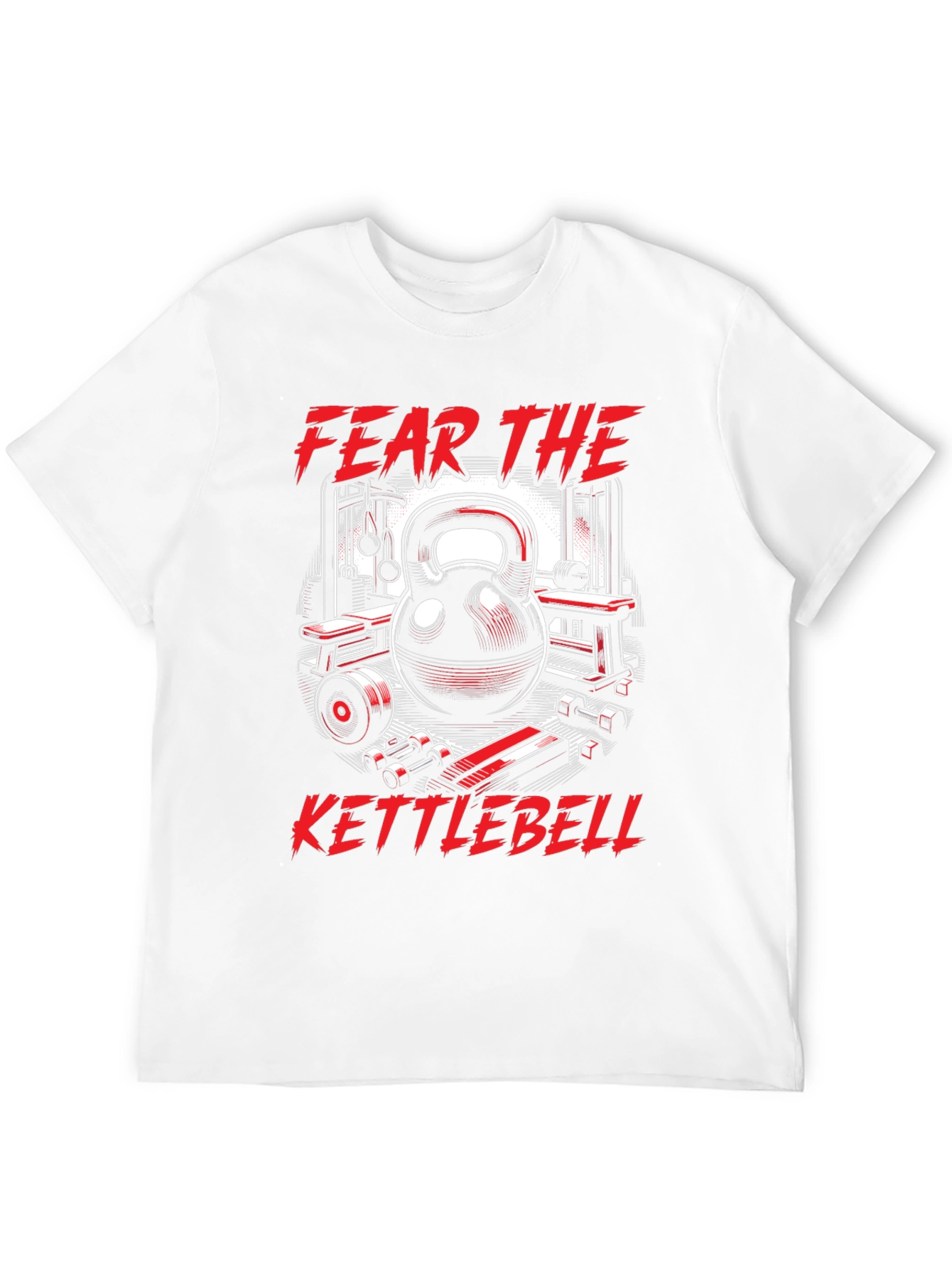 Camiseta Fitness Fear The Kettlebell