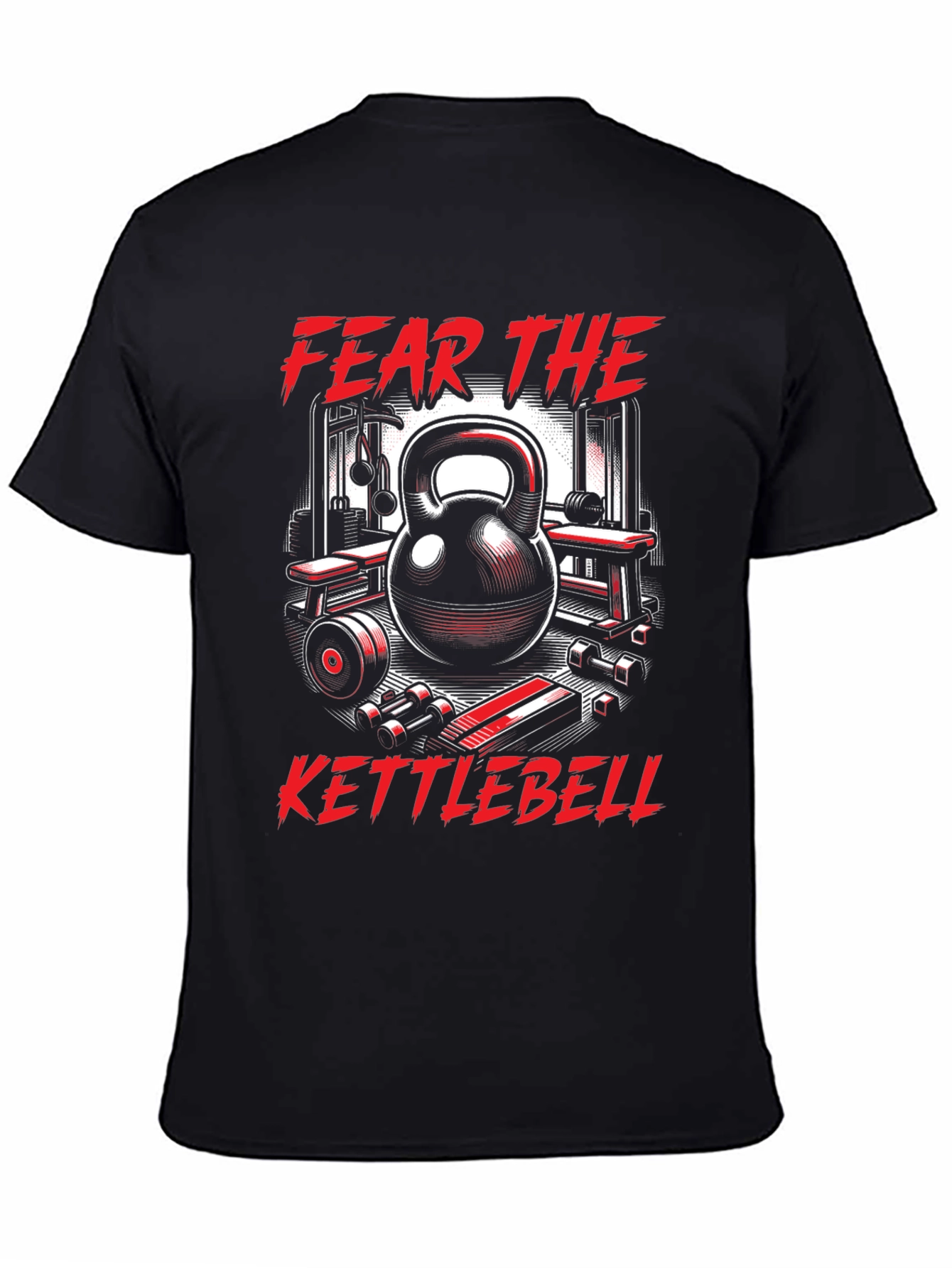 Camiseta Fitness Fear The Kettlebell