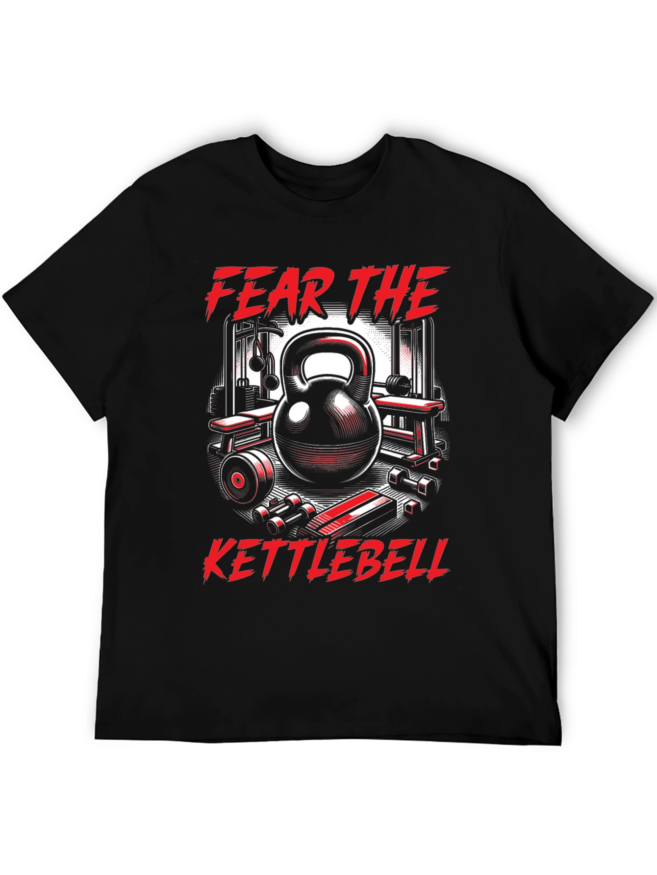 Camiseta Fitness Fear The Kettlebell