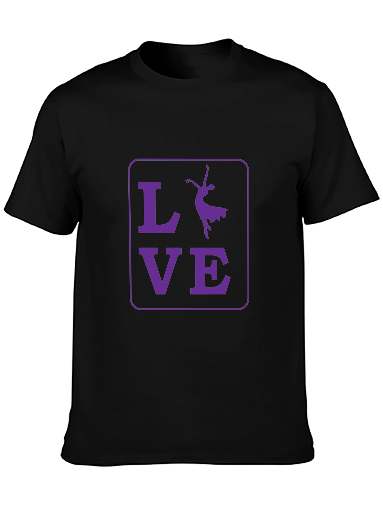 Camiseta Negra Amor Bailarina