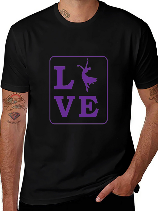 Camiseta Negra Amor Bailarina