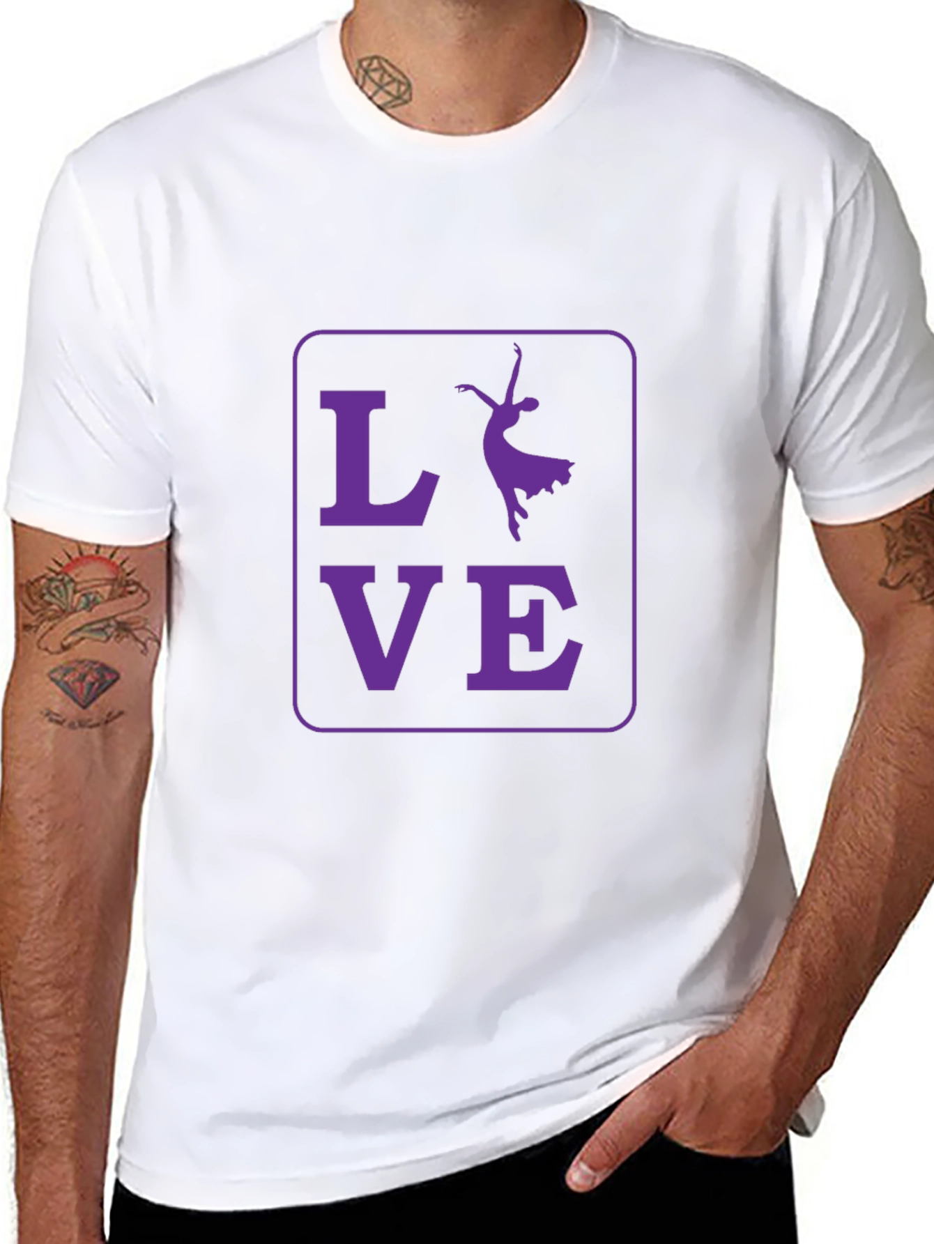 Camiseta Negra Amor Bailarina