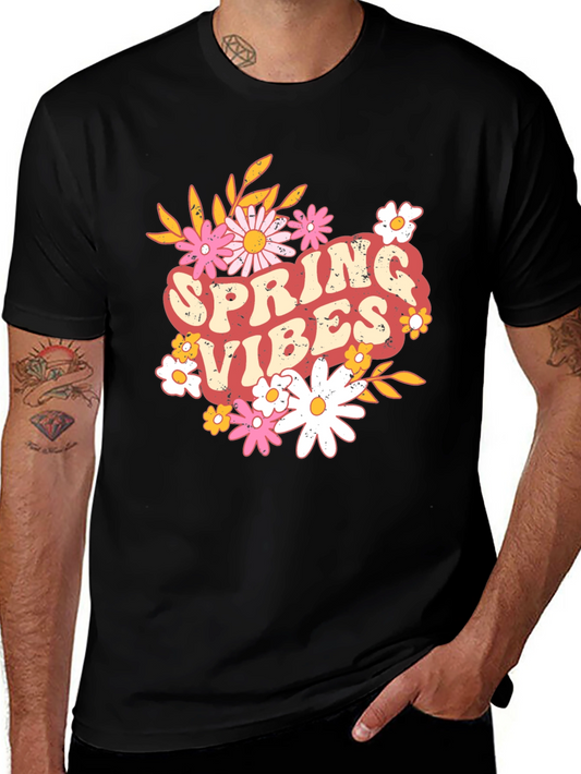 Camiseta Negra de Primavera