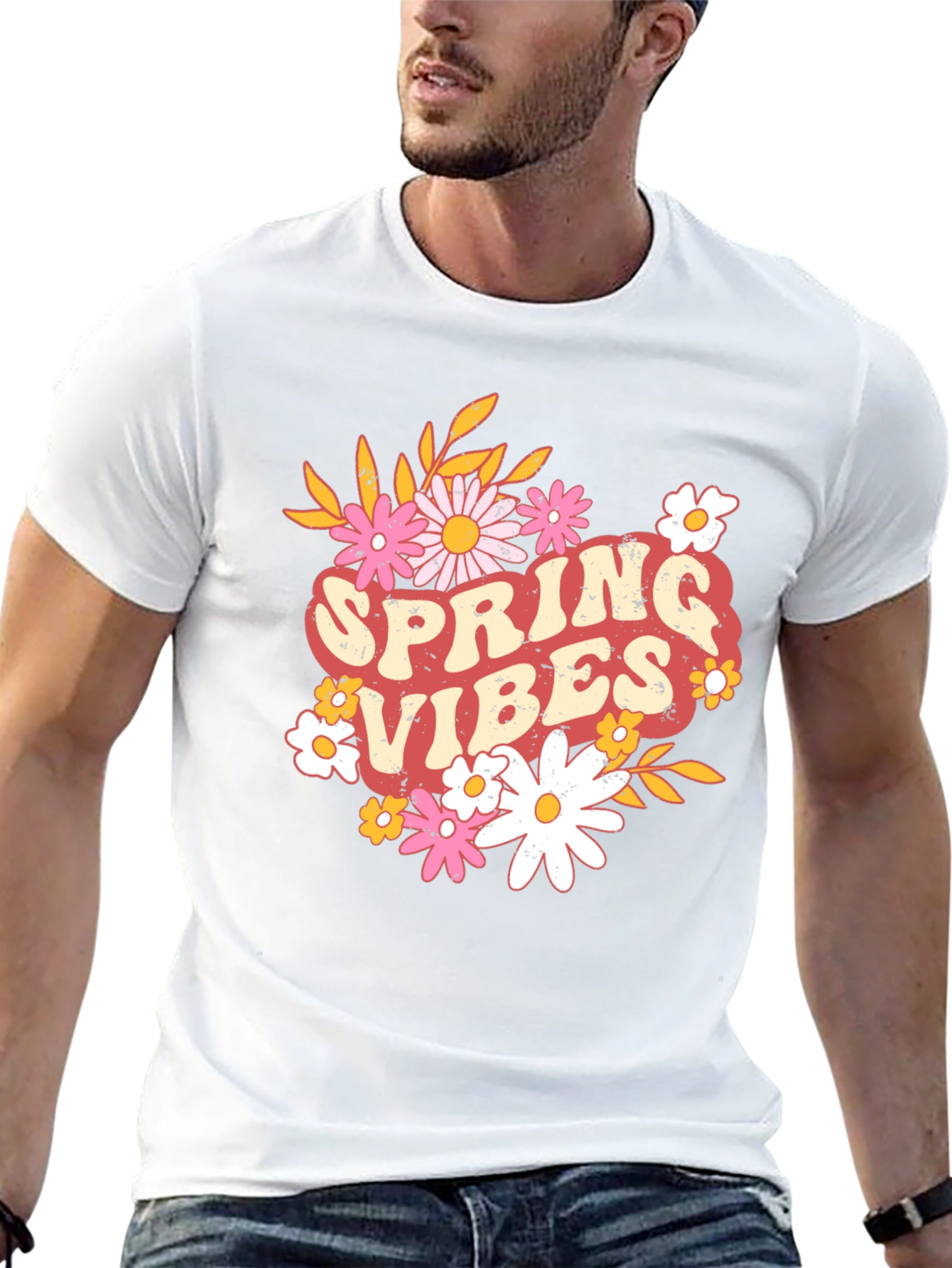 Camiseta Negra de Primavera