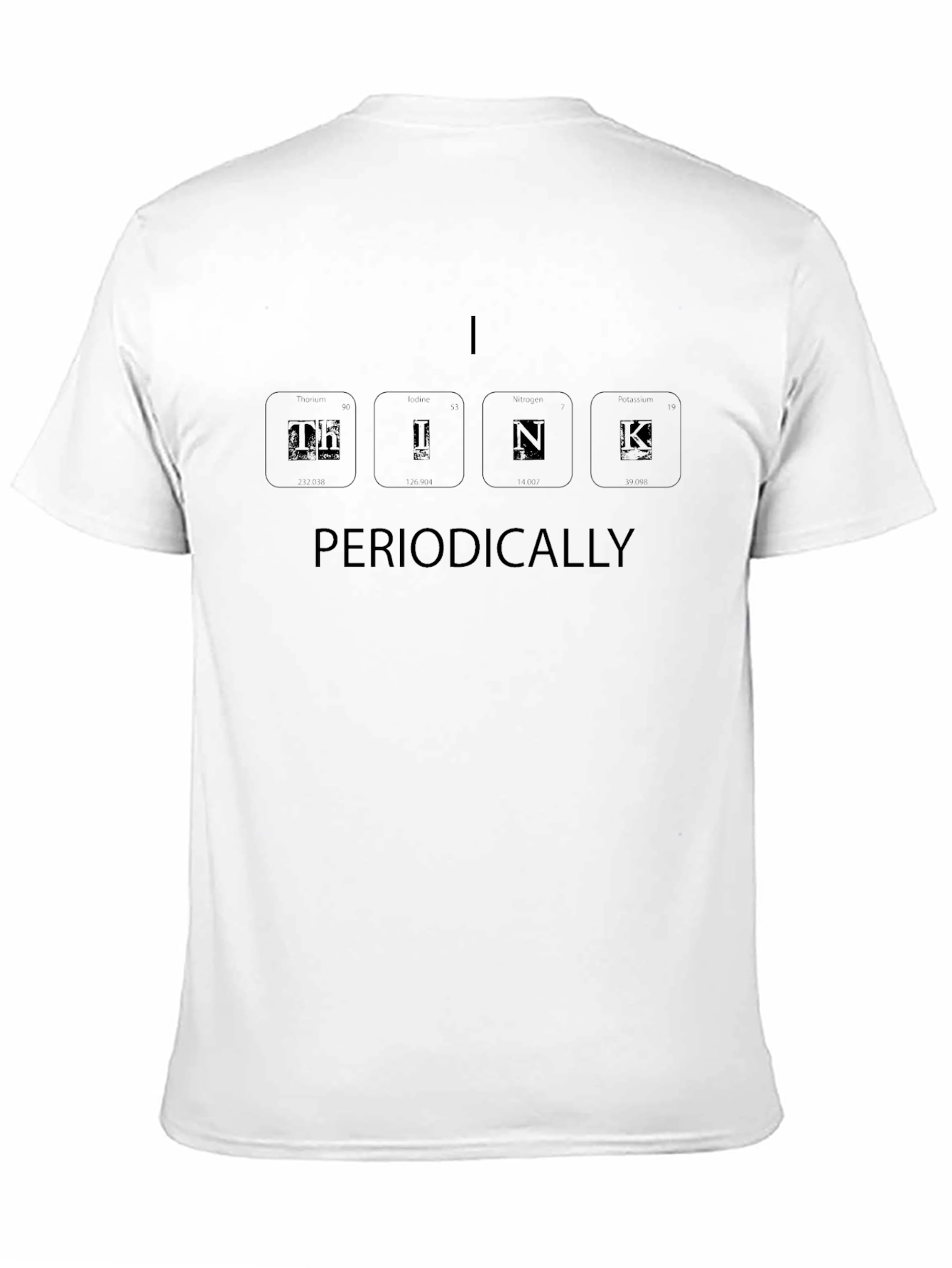 Camiseta Negra Think Periodically para Hombre