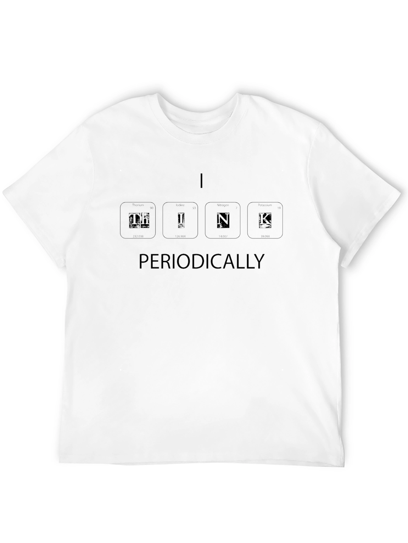 Camiseta Negra Think Periodically para Hombre