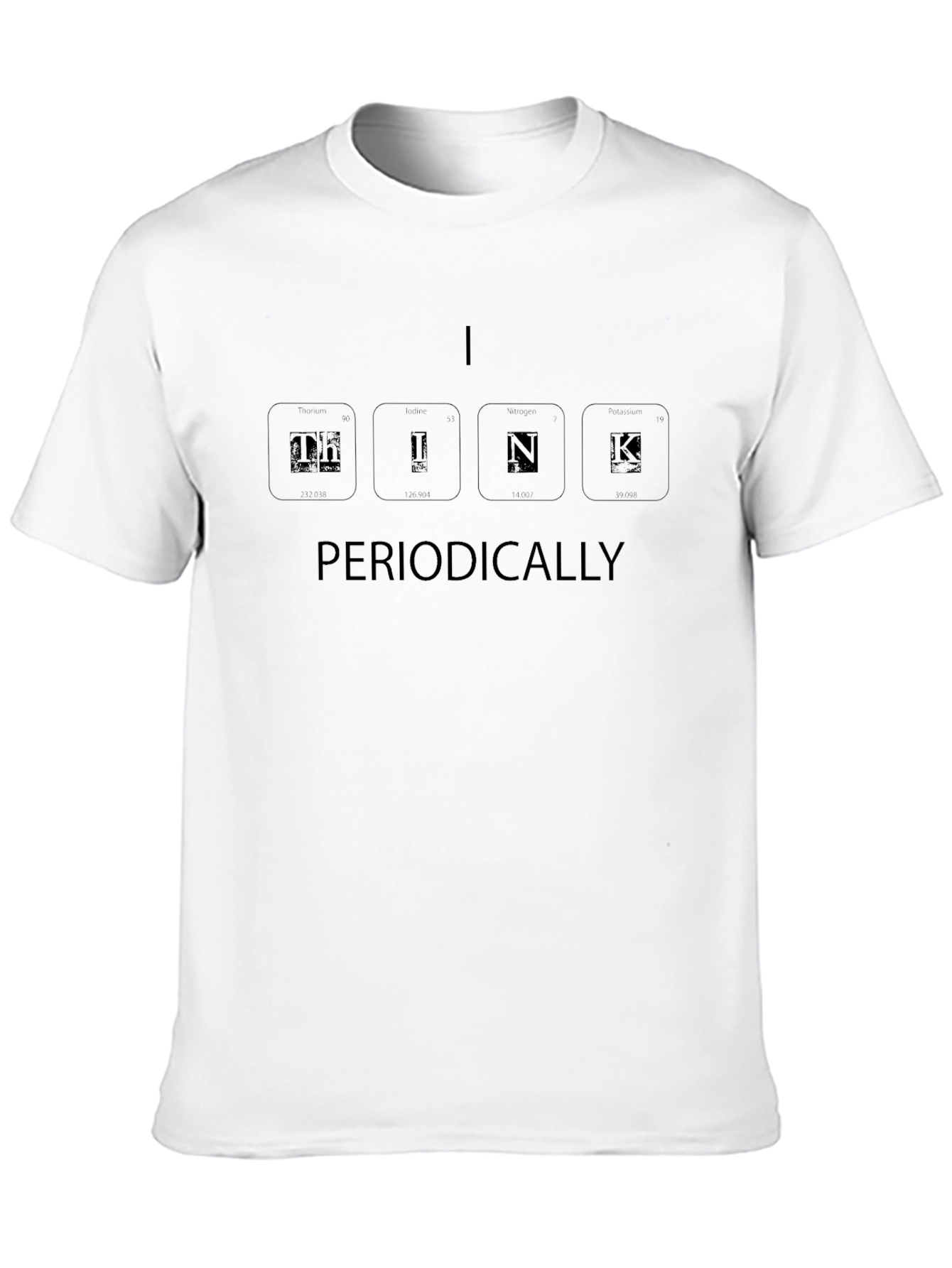 Camiseta Negra Think Periodically para Hombre