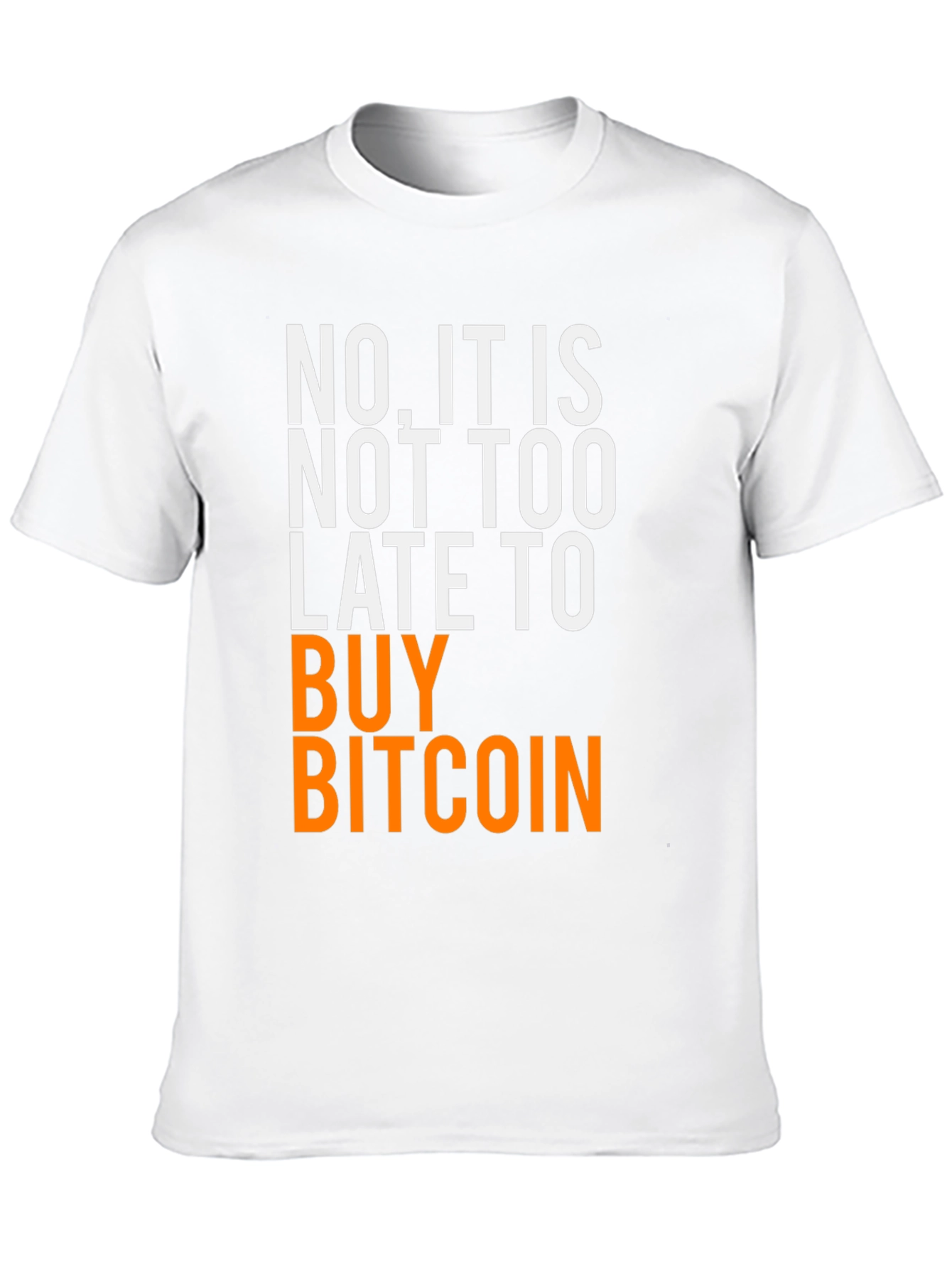Camiseta Bitcoin: ¡Nunca es tarde!