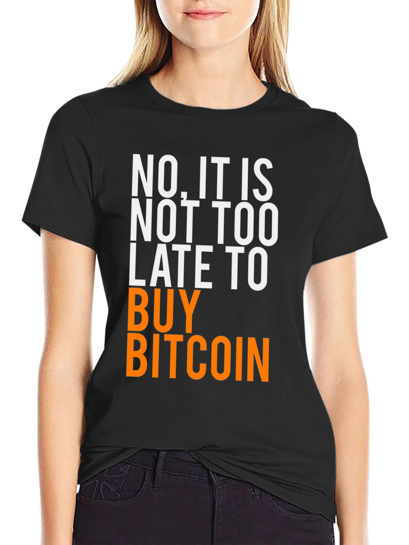 Camiseta Bitcoin: ¡Nunca es tarde!