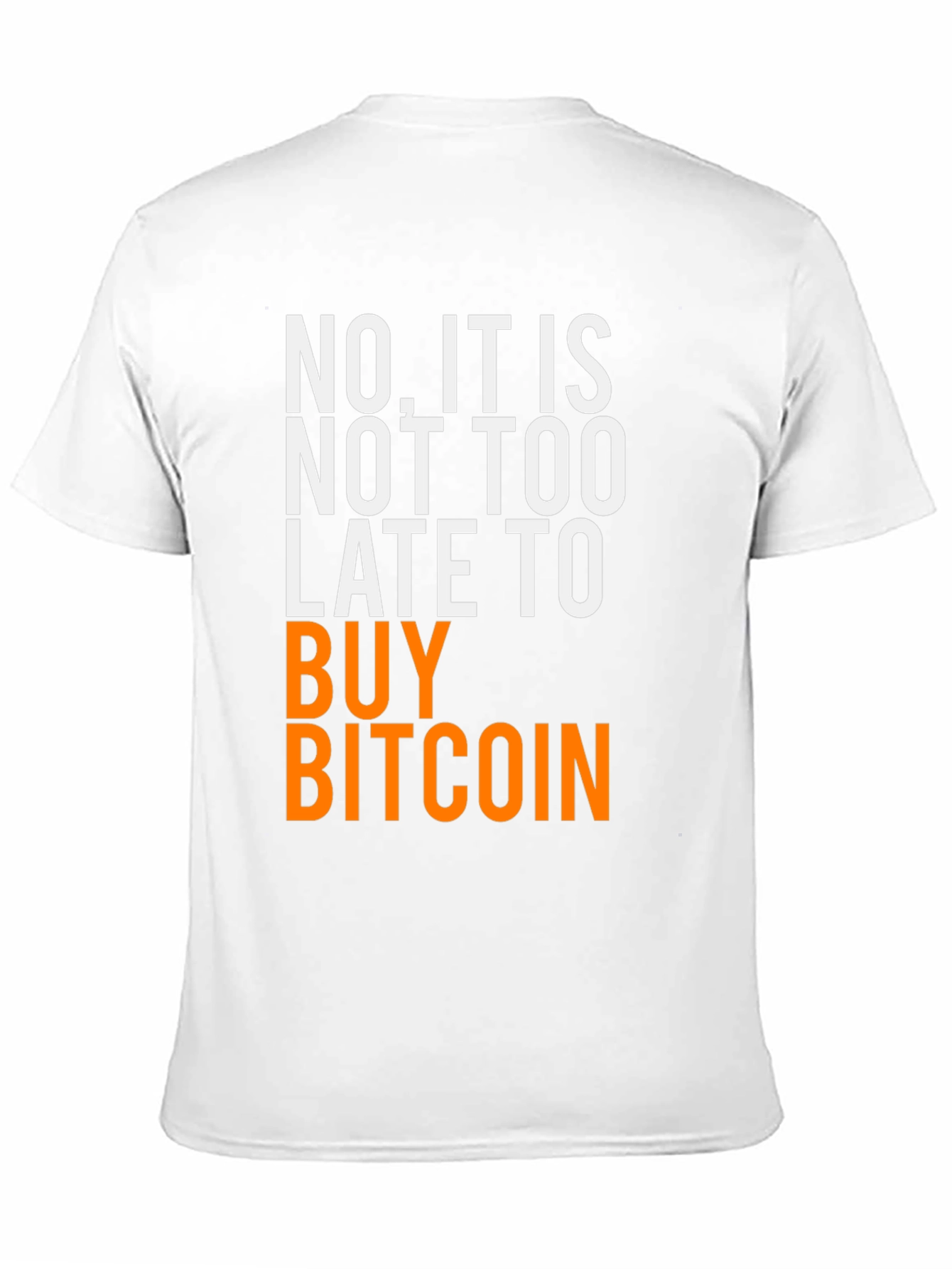 Camiseta Bitcoin: ¡Nunca es tarde!