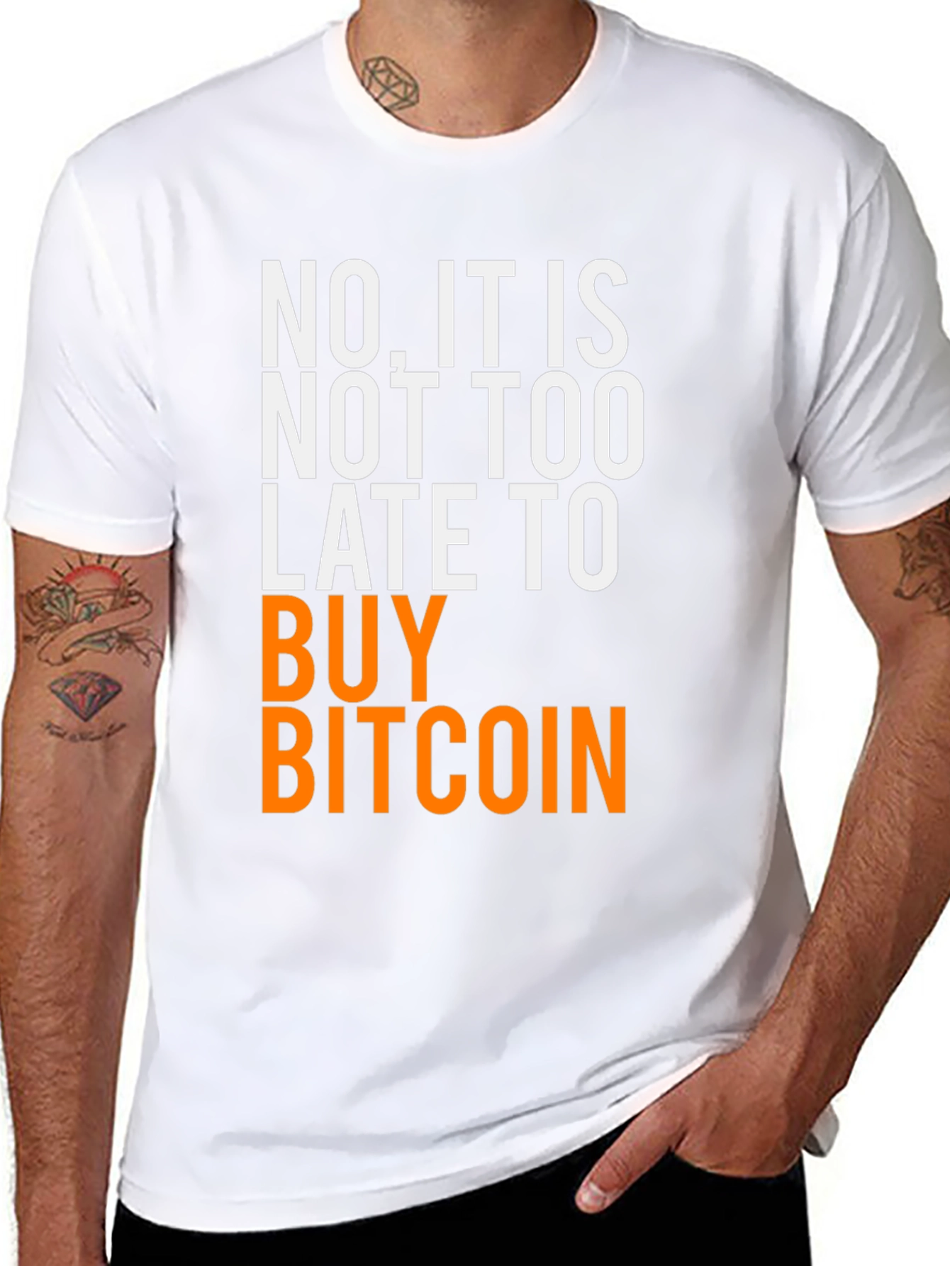 Camiseta Bitcoin: ¡Nunca es tarde!
