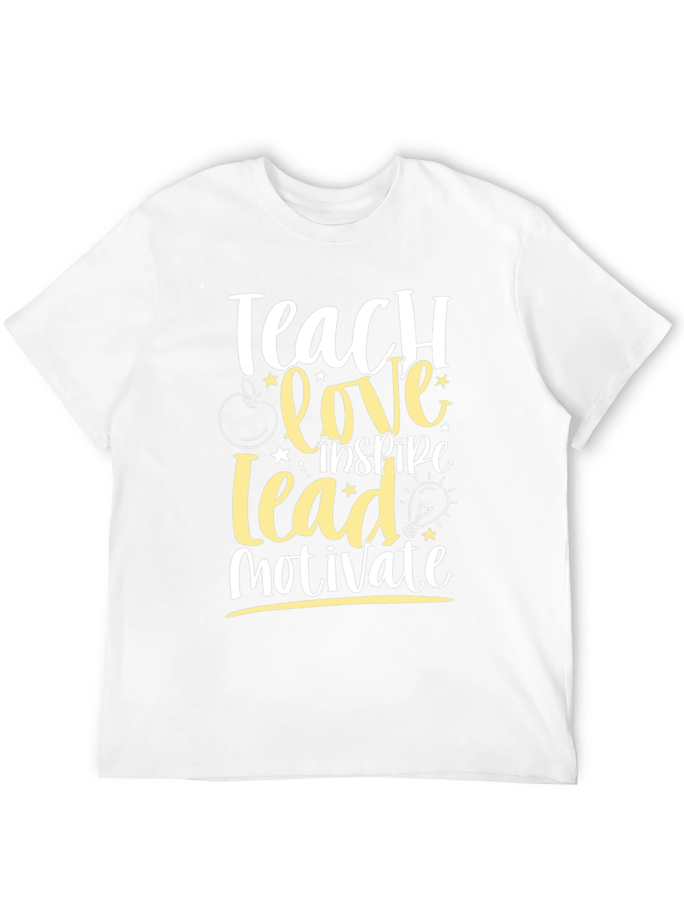 Camiseta Negra Teach Love Inspire Lead Motivate