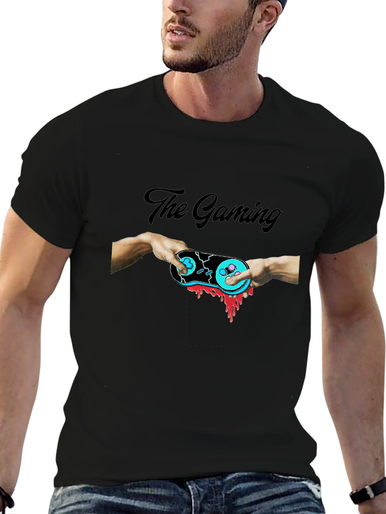 Camiseta Negra Gamer: La Creación del Juego