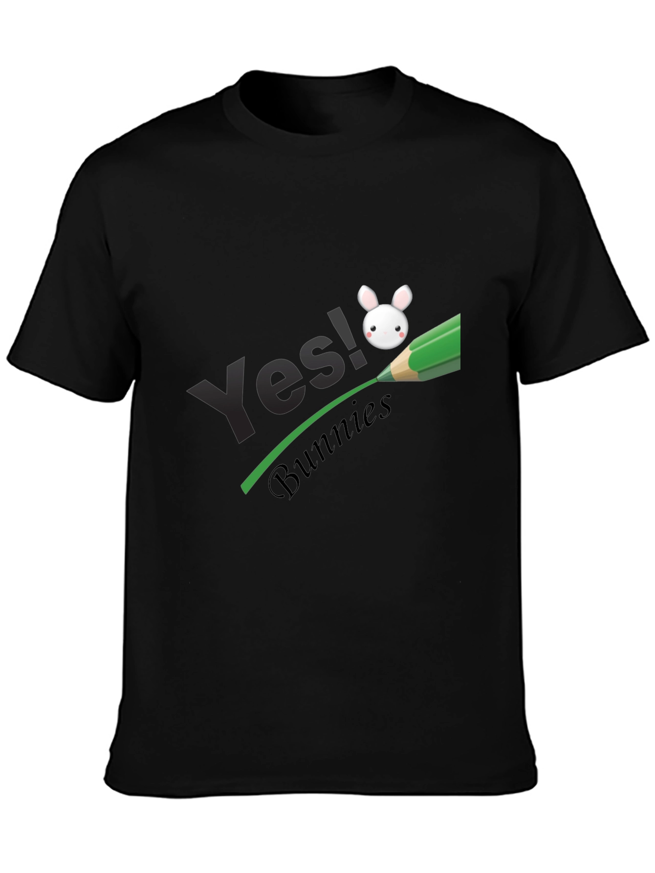 Camiseta Negra Yes! Bunnies