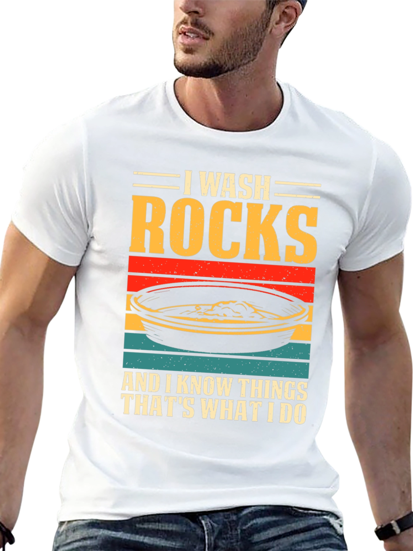 Camiseta I Wash Rocks para amantes de la geología