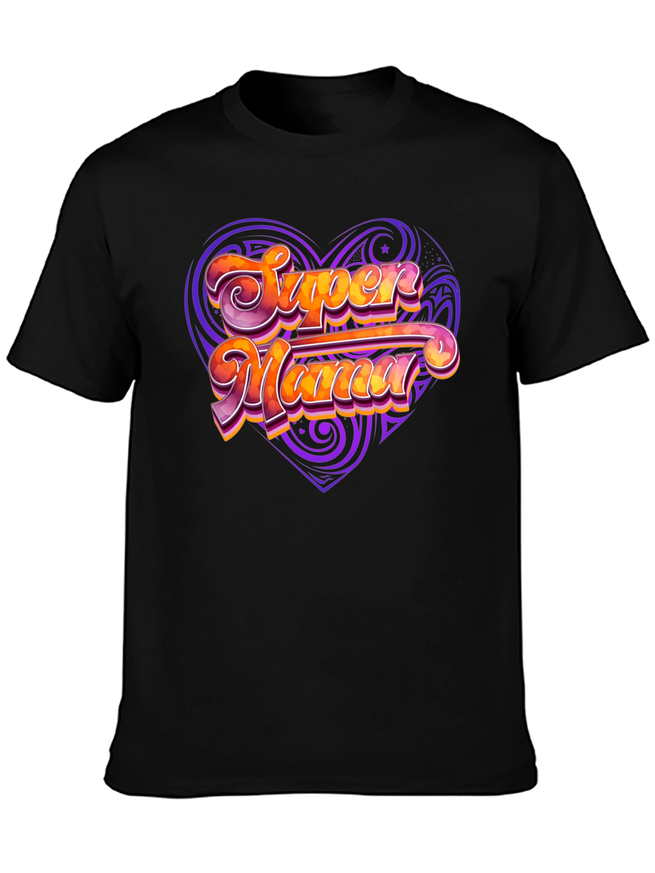 Camiseta Negra Super Mama