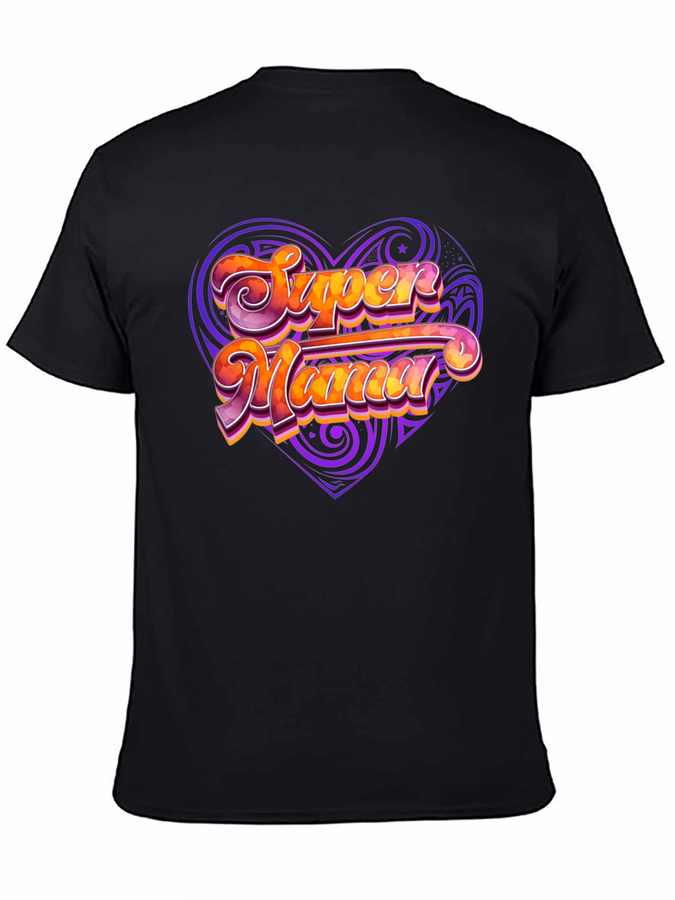 Camiseta Negra Super Mama
