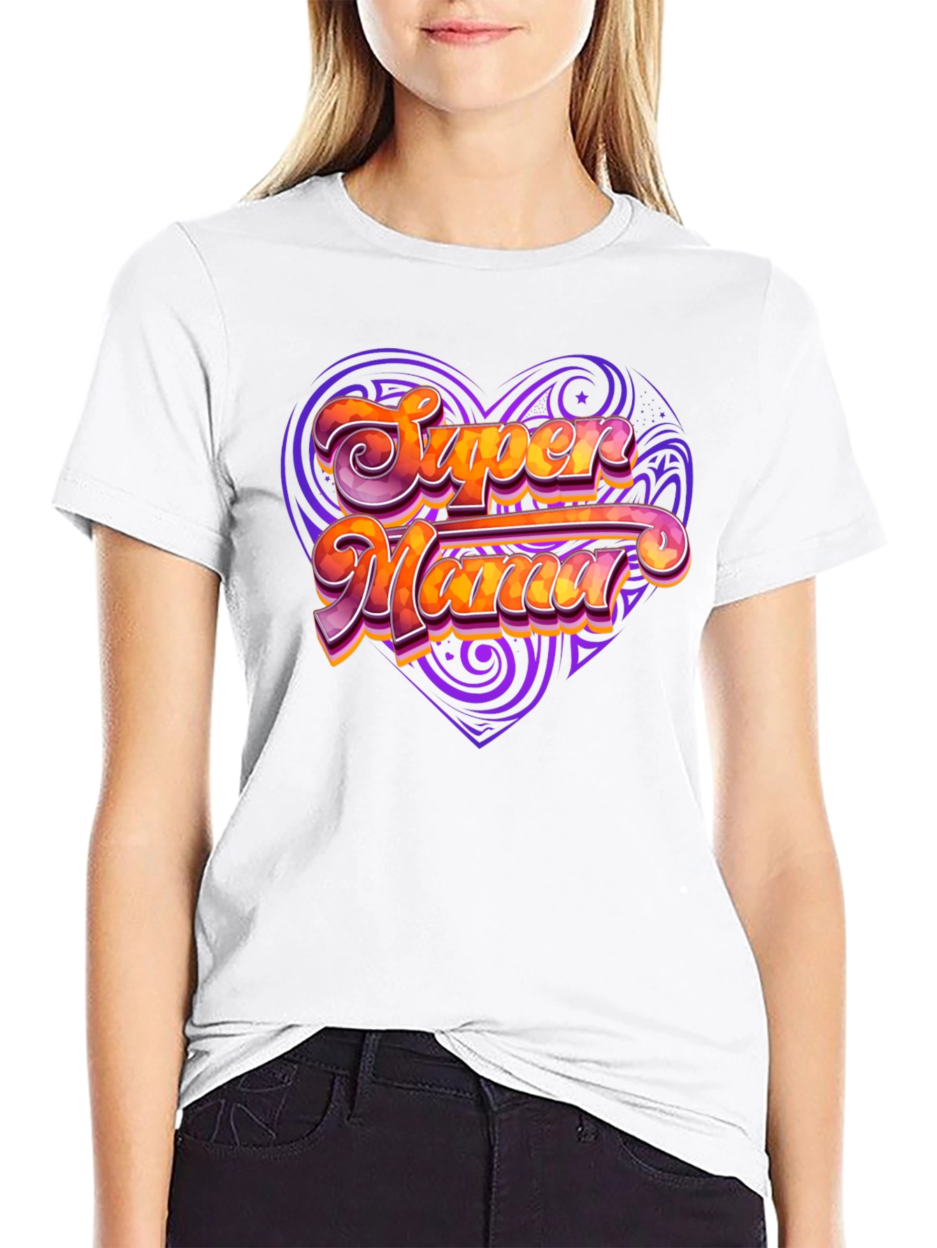 Camiseta Negra Super Mama