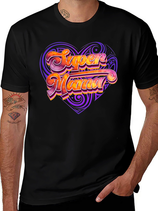 Camiseta Negra Super Mama