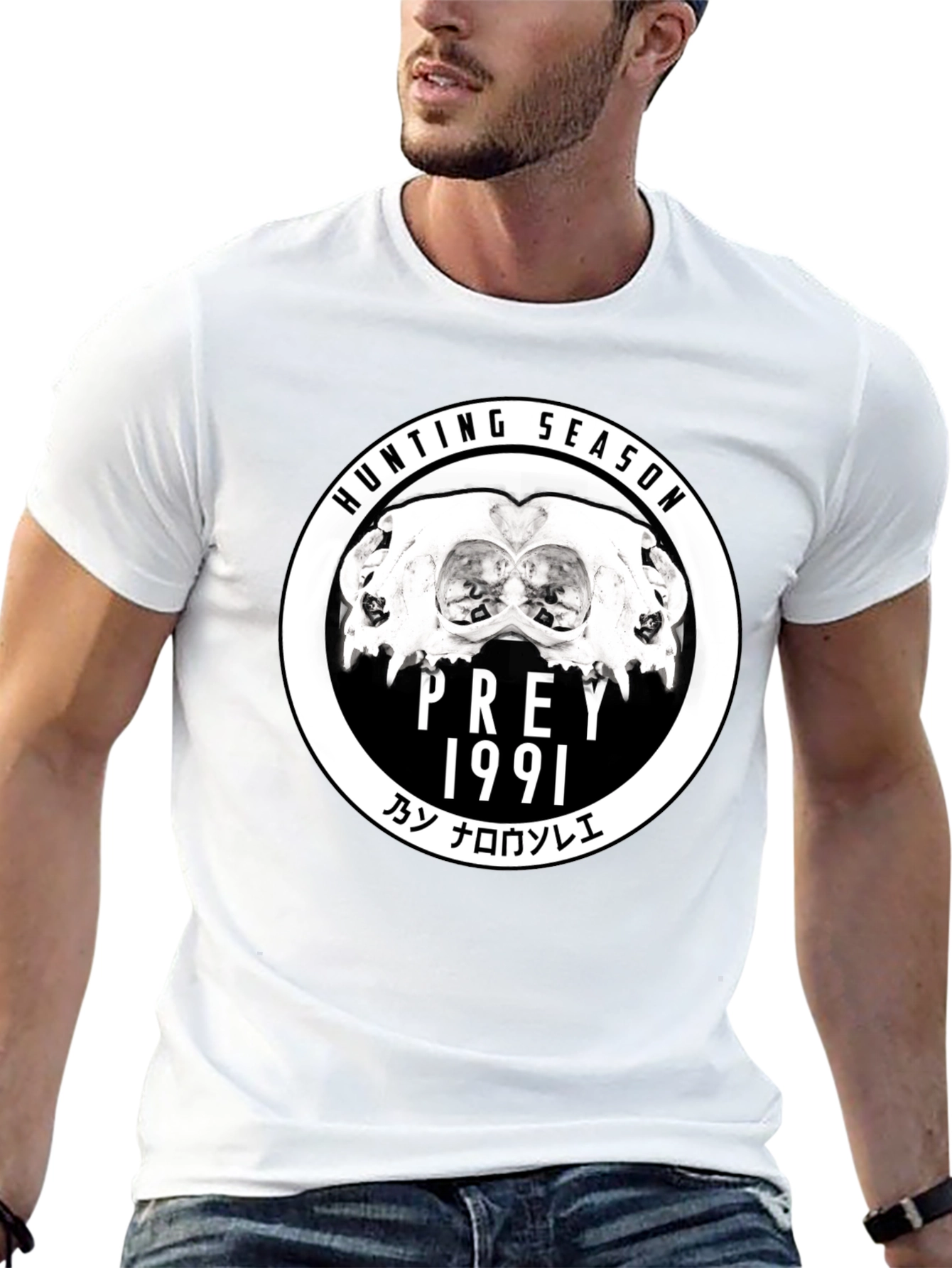 Camiseta Negra Hunting Season Prey 1991