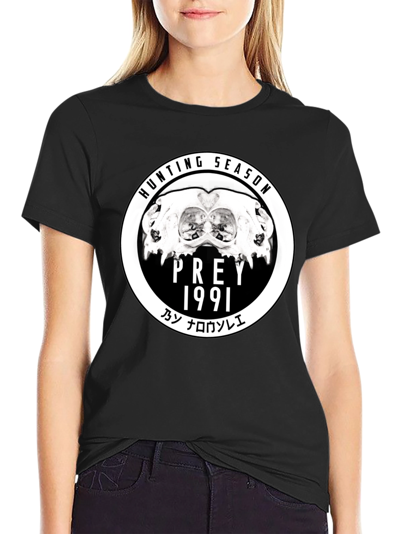 Camiseta Negra Hunting Season Prey 1991
