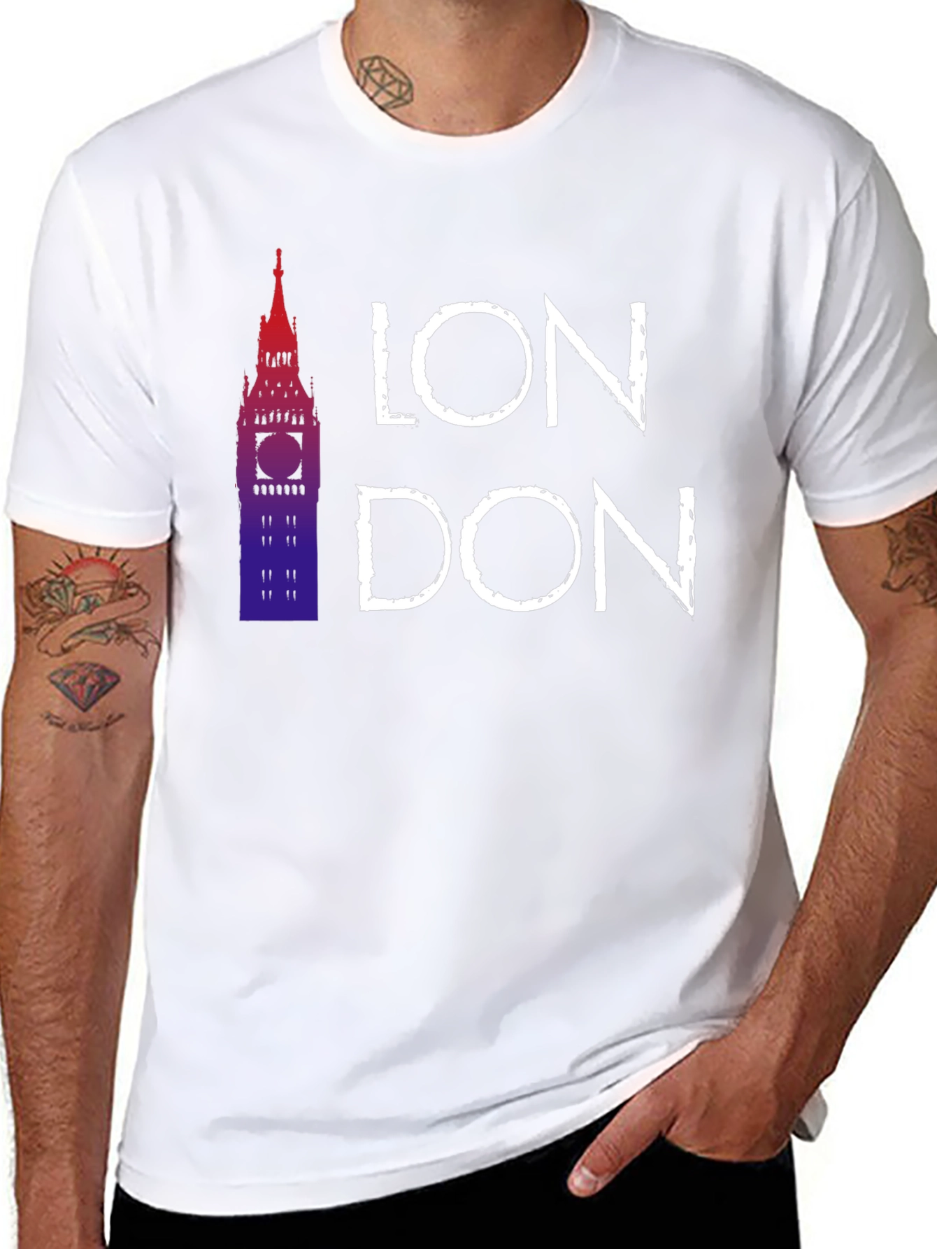 Camiseta Hombre Diseño Londres Big Ben