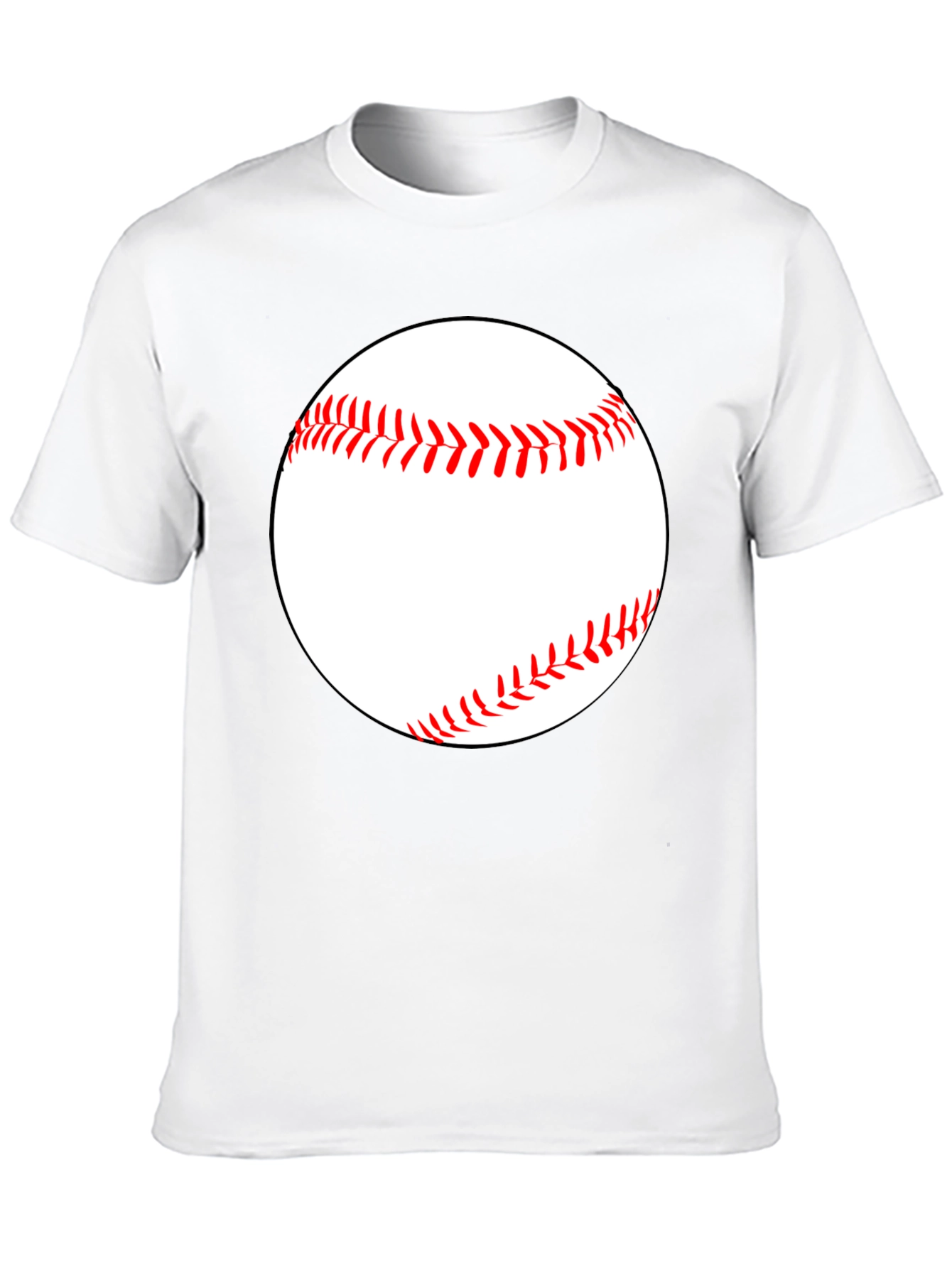 Camiseta Negra con Diseño de Béisbol