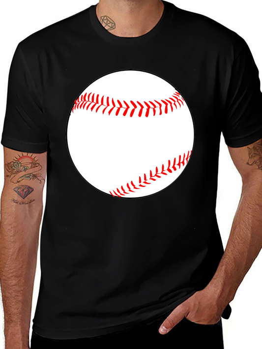 Camiseta Negra con Diseño de Béisbol