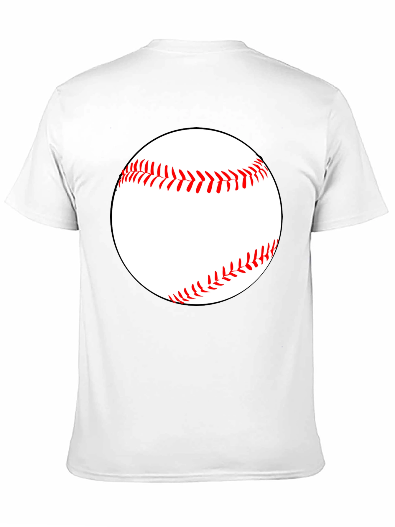 Camiseta Negra con Diseño de Béisbol