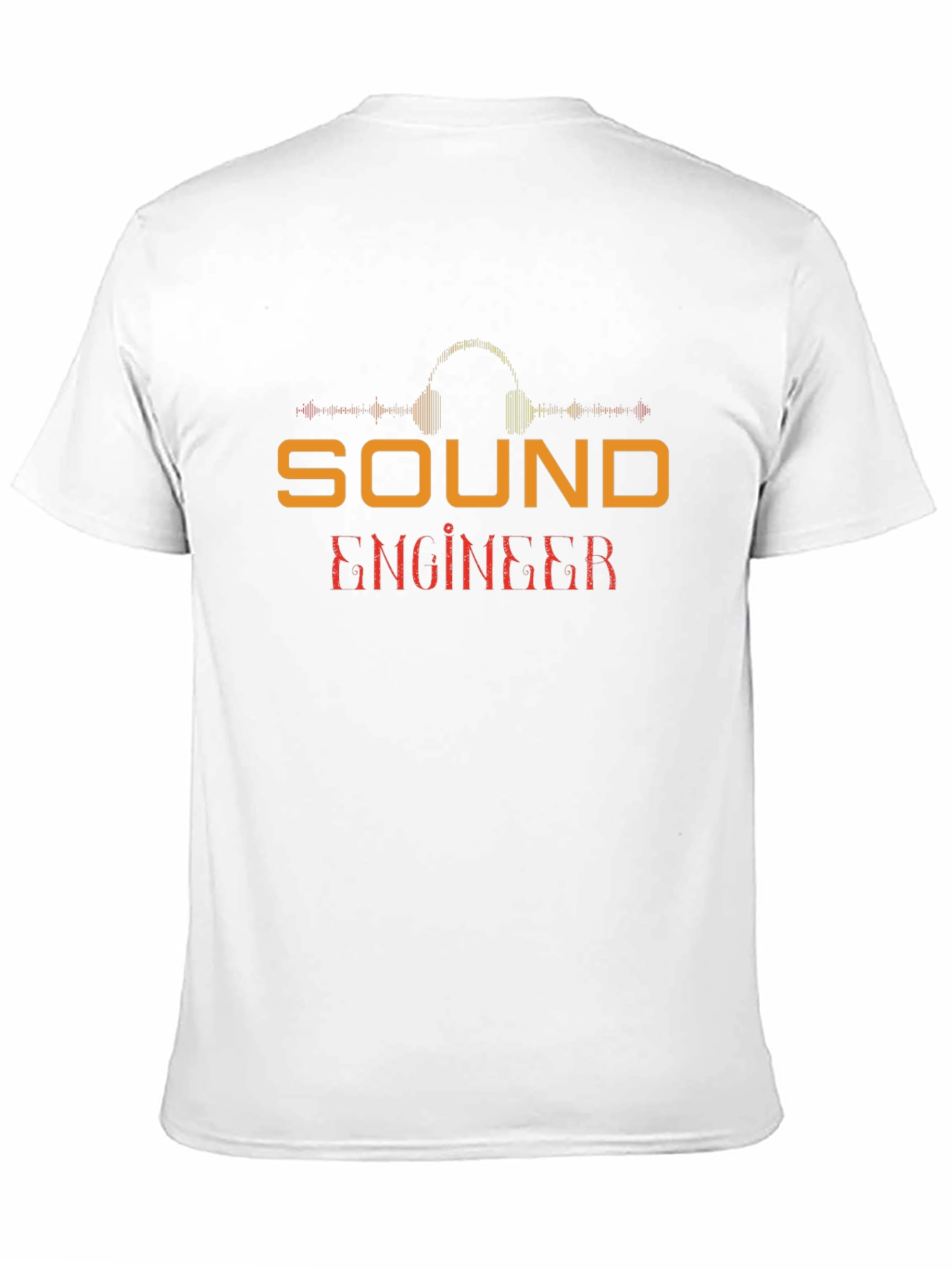 Camiseta Negra Ingeniero de Sonido - Diseño Profesional