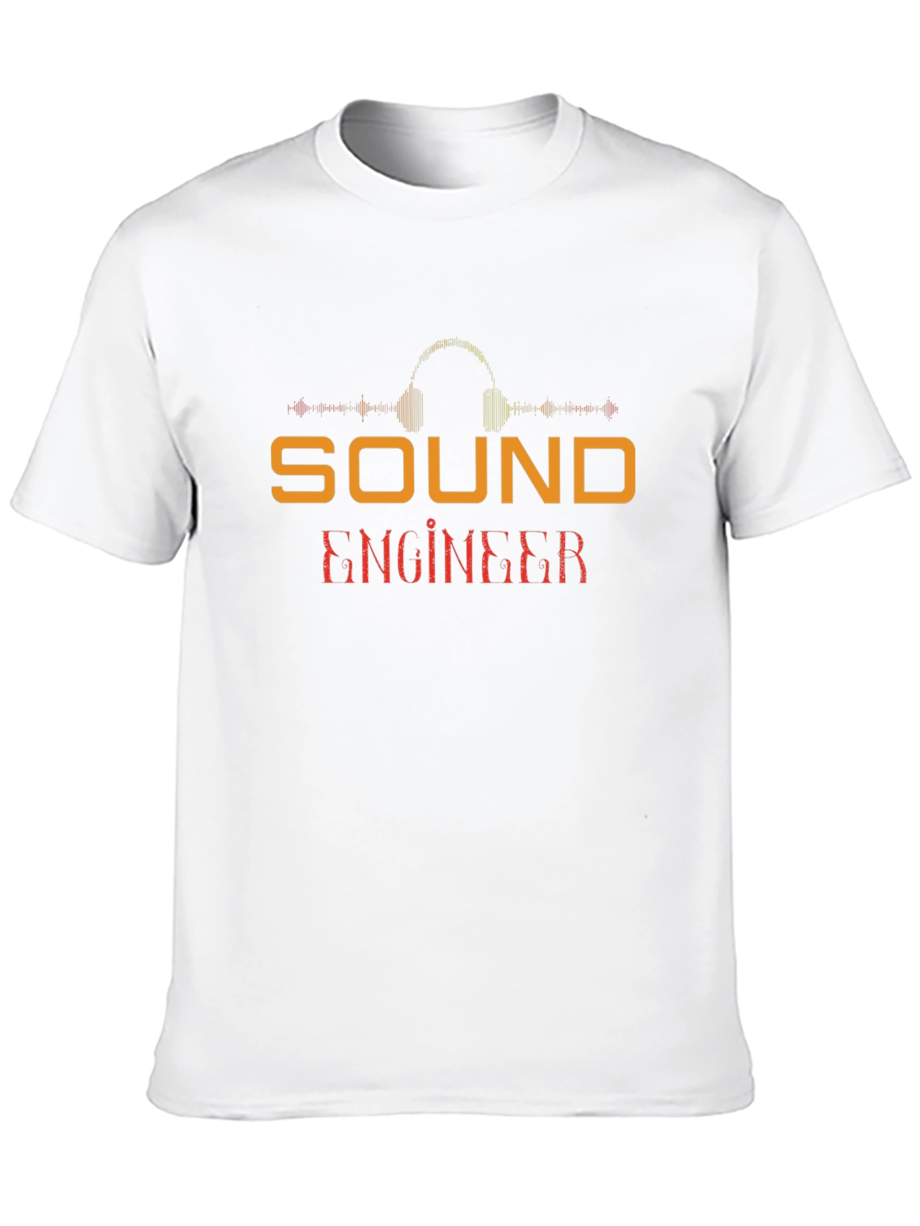 Camiseta Negra Ingeniero de Sonido - Diseño Profesional