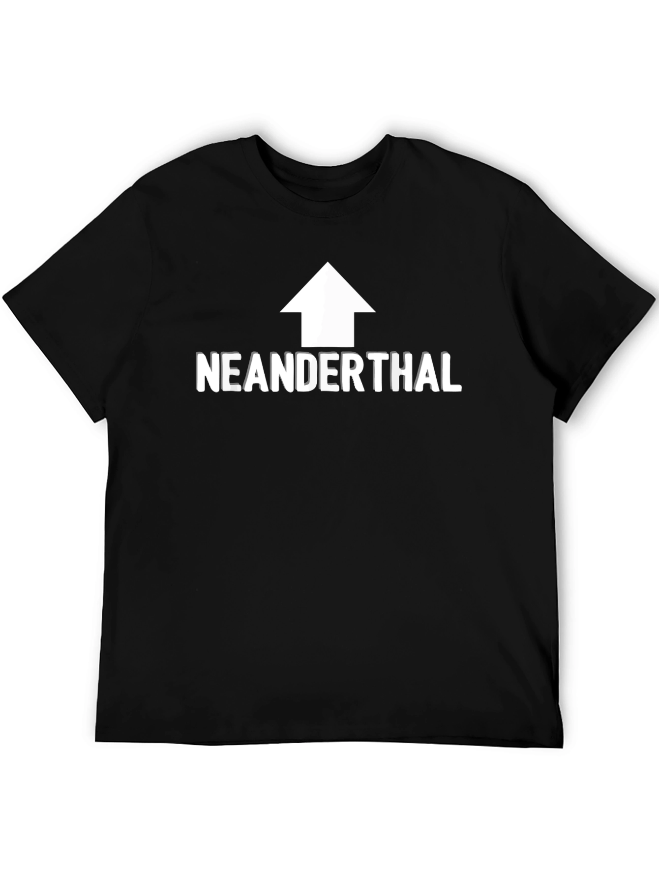 Camiseta Negra Neanderthal - Estilo Casual
