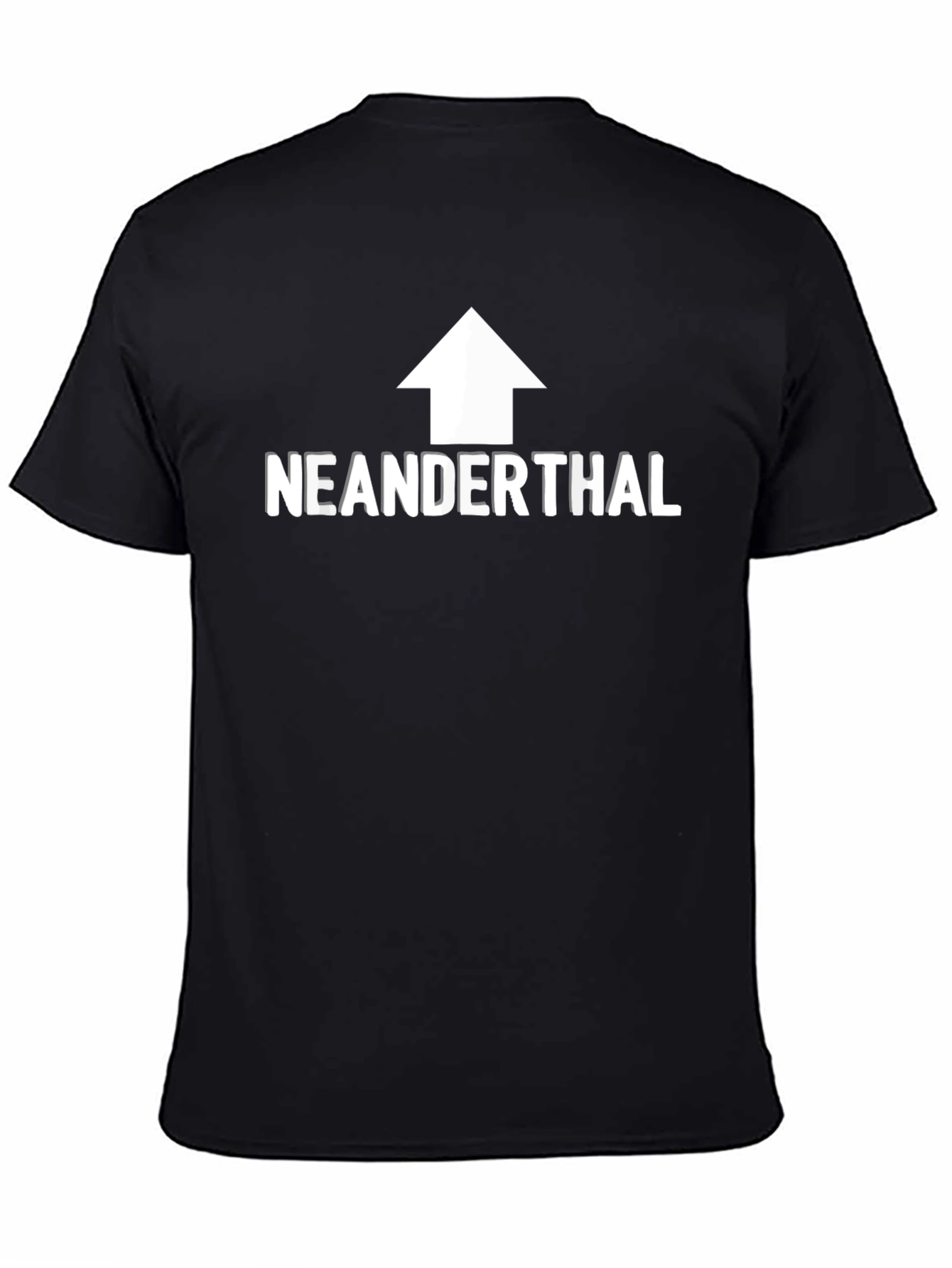 Camiseta Negra Neanderthal - Estilo Casual