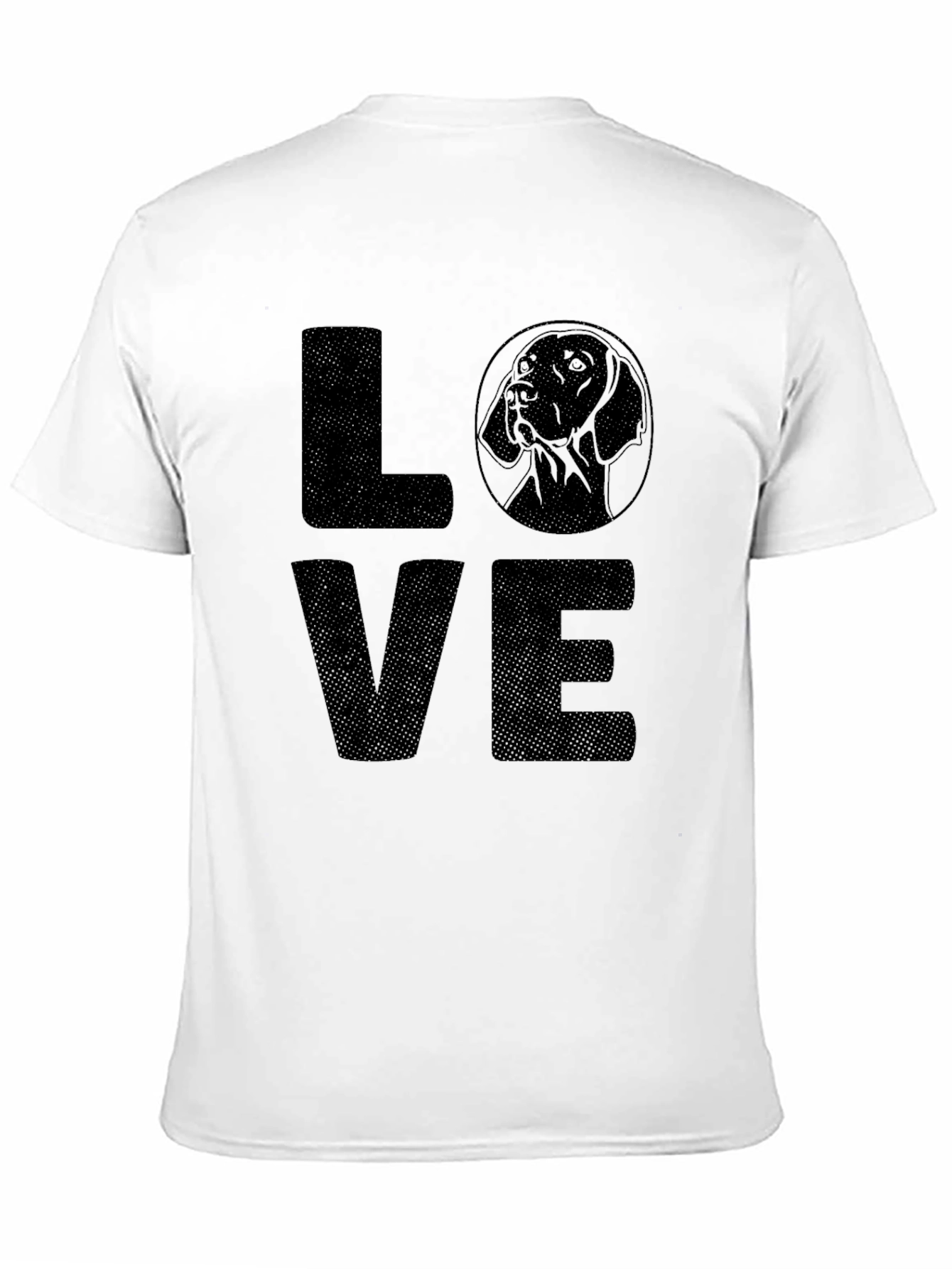 Camiseta Negra LOVE con Silueta de Perro
