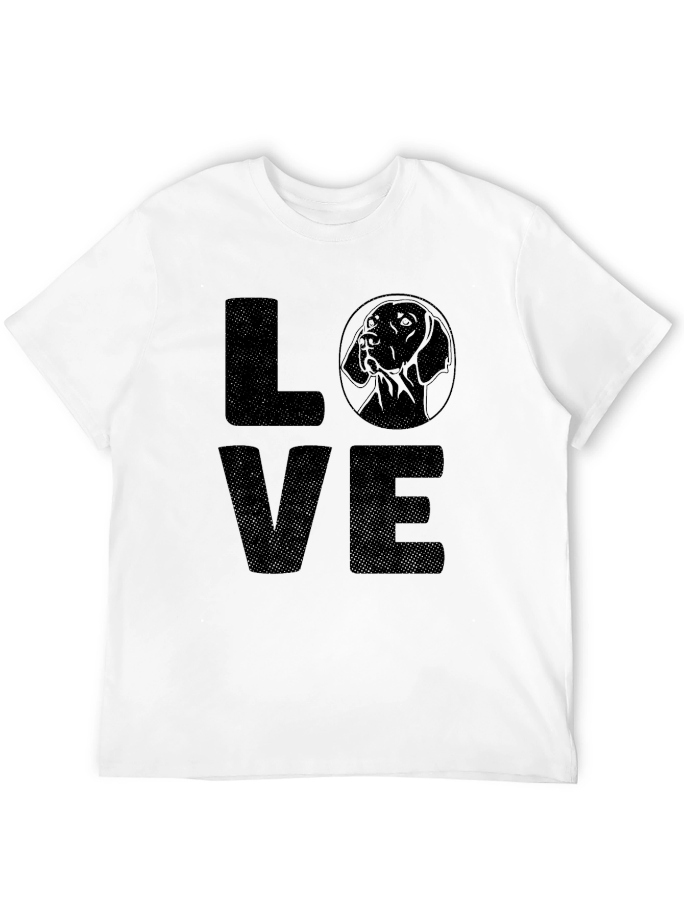 Camiseta Negra LOVE con Silueta de Perro