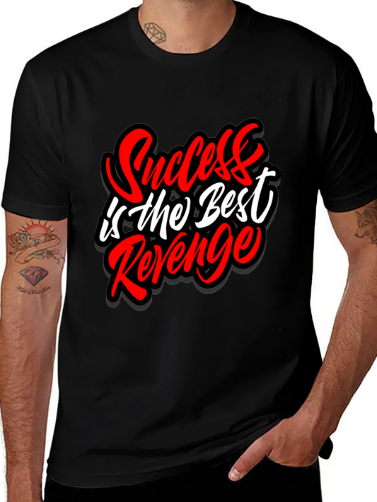 Camiseta Negra El Éxito es la Mejor Venganza