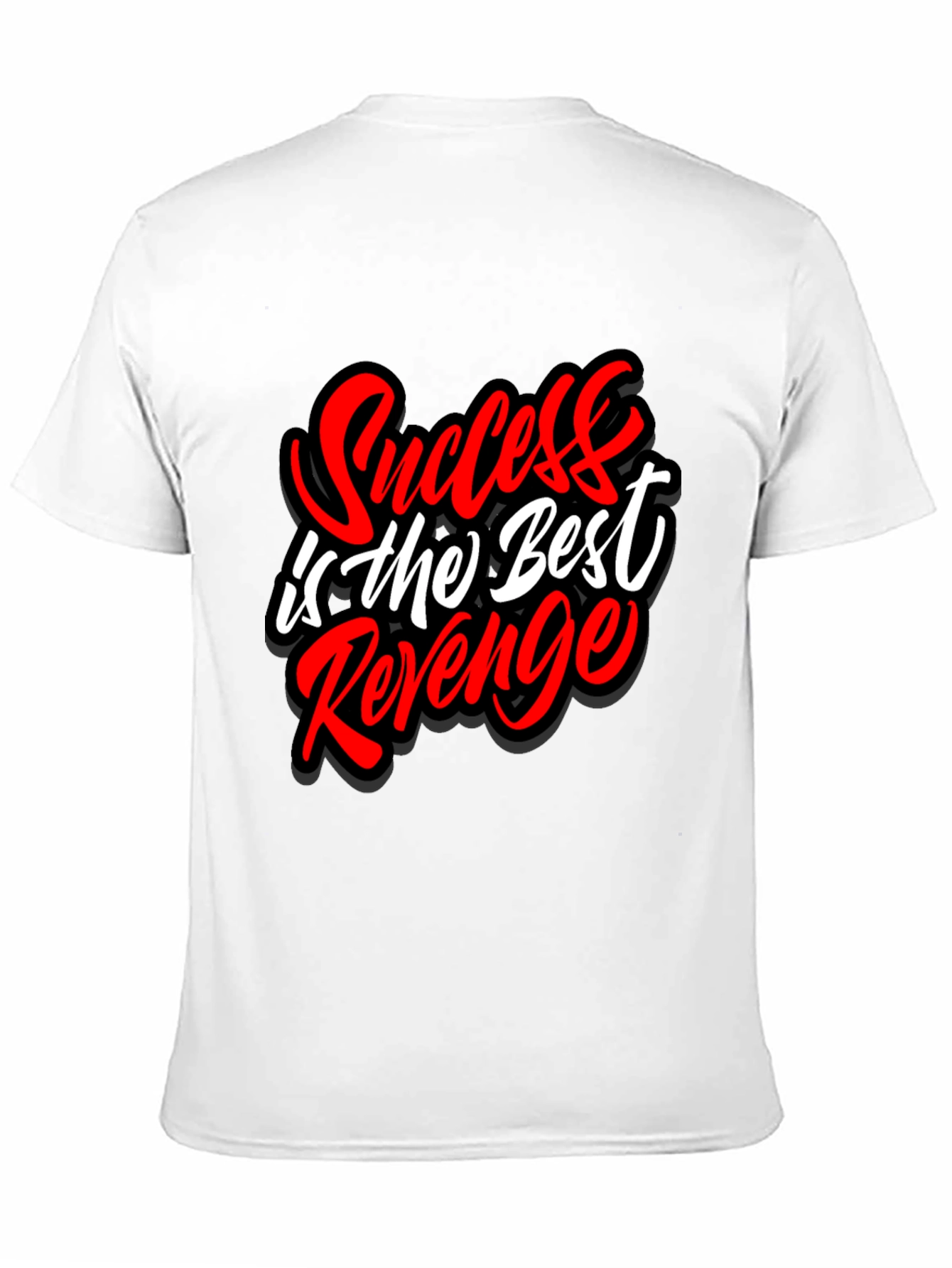 Camiseta Negra El Éxito es la Mejor Venganza