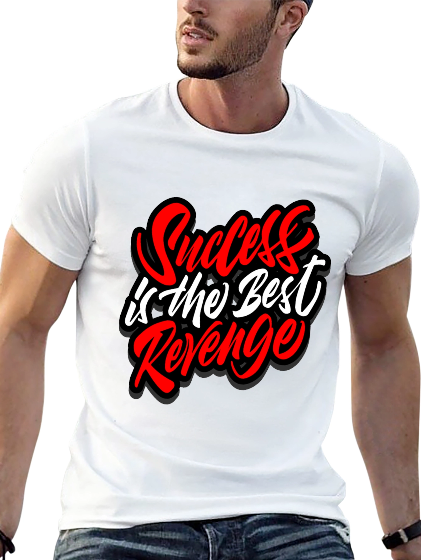 Camiseta Negra El Éxito es la Mejor Venganza