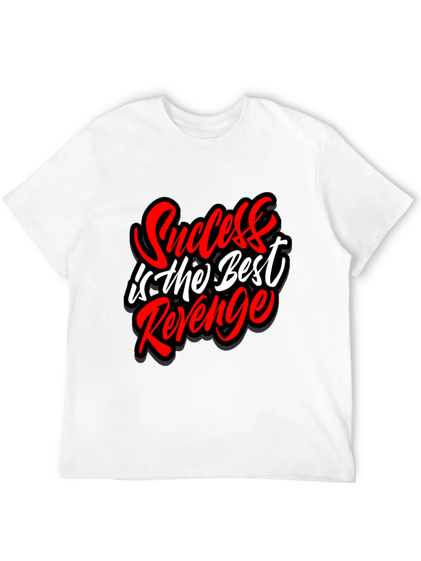 Camiseta Negra El Éxito es la Mejor Venganza