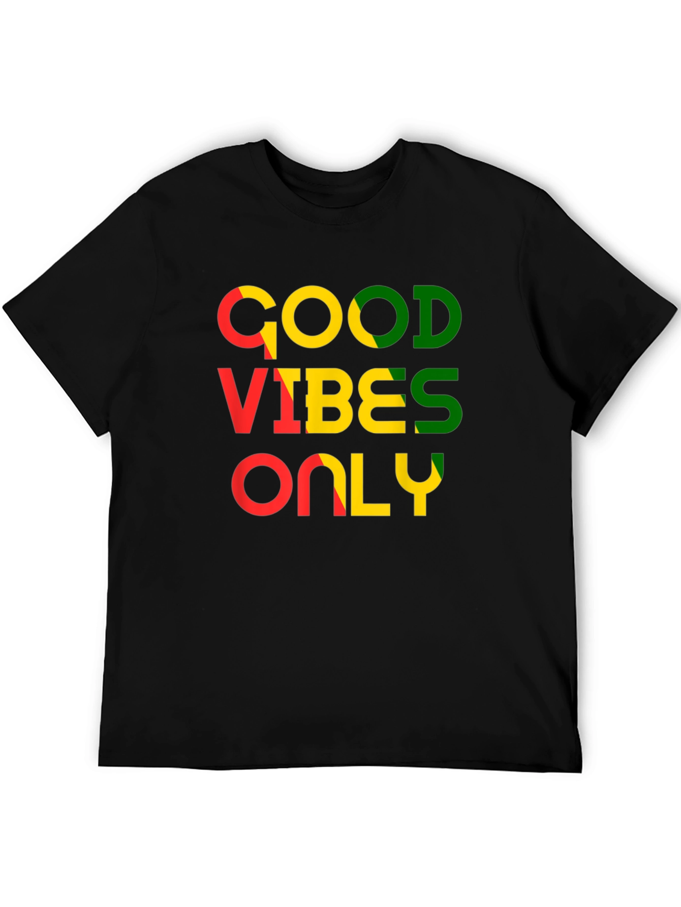 Camiseta Negra con Diseño Good Vibes Only