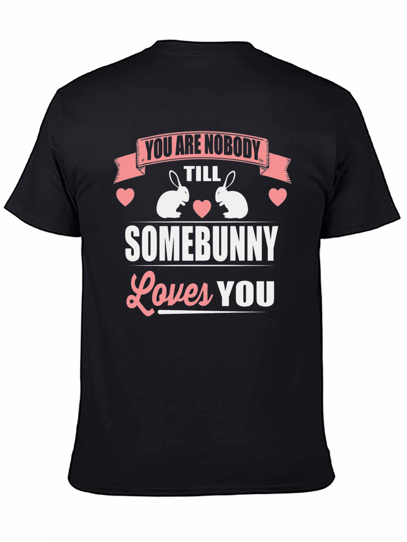 Camiseta Hombre Diseño Conejo Somebunny Loves You