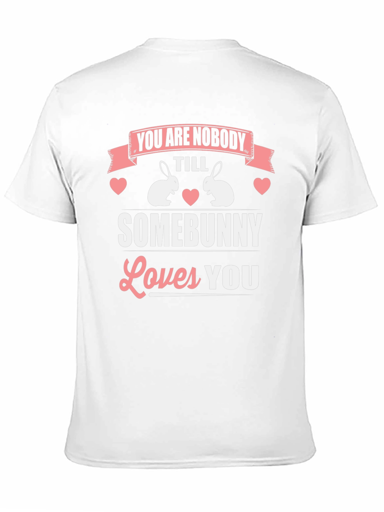 Camiseta Hombre Diseño Conejo Somebunny Loves You